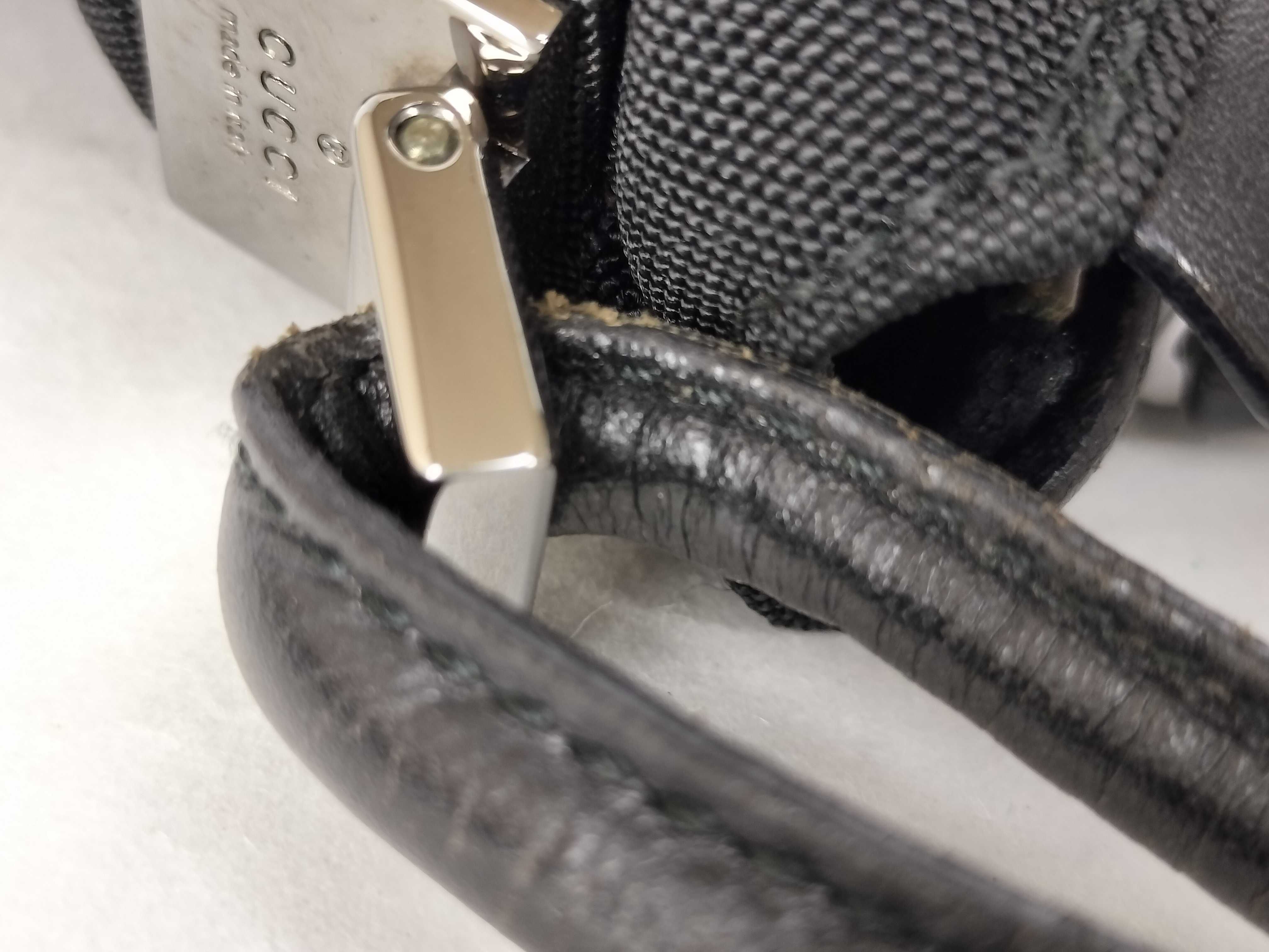 001.3766 Nylon x Leather Shoulder Bag with Dust Bag — view 5