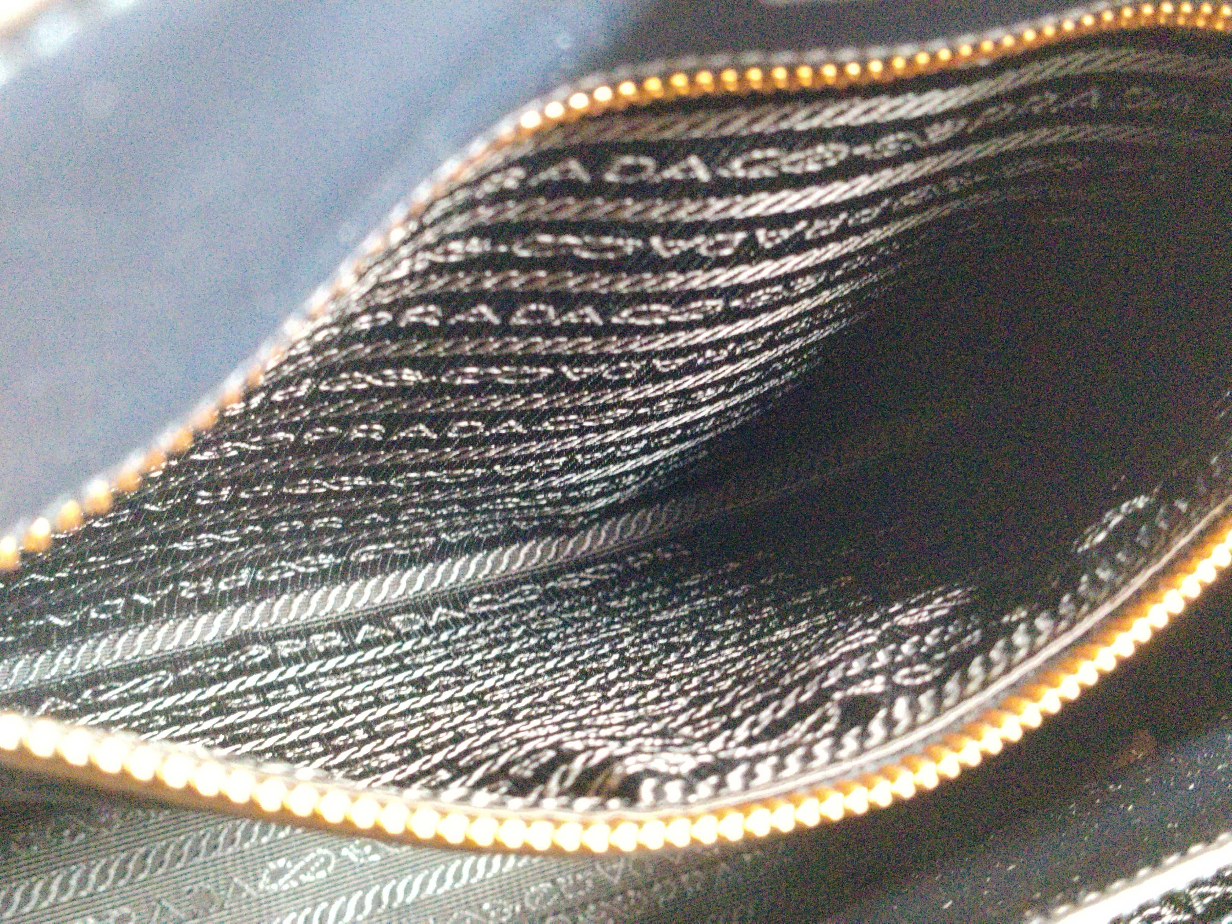 Saffiano Leather 2-Way Handbag Navy 1BA189 Handbag — view 11
