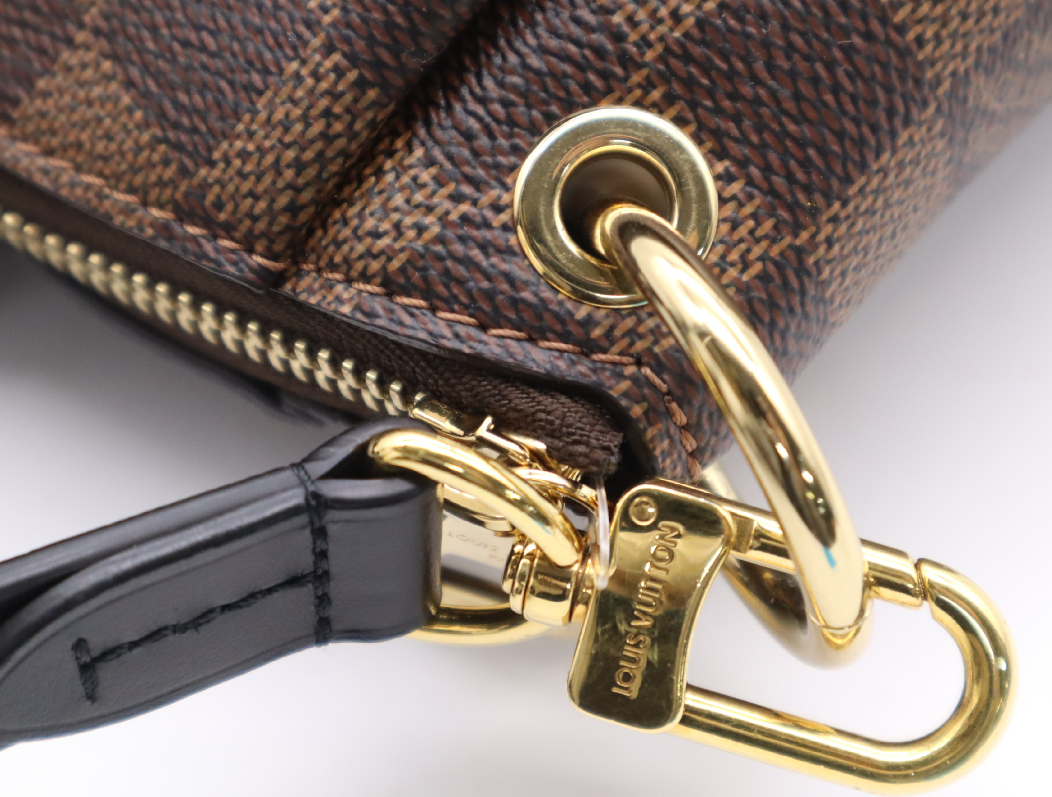 N45282 Damier Odeon Tote PM with shoulder strap and charm, RFID verified, handbag. — view 11