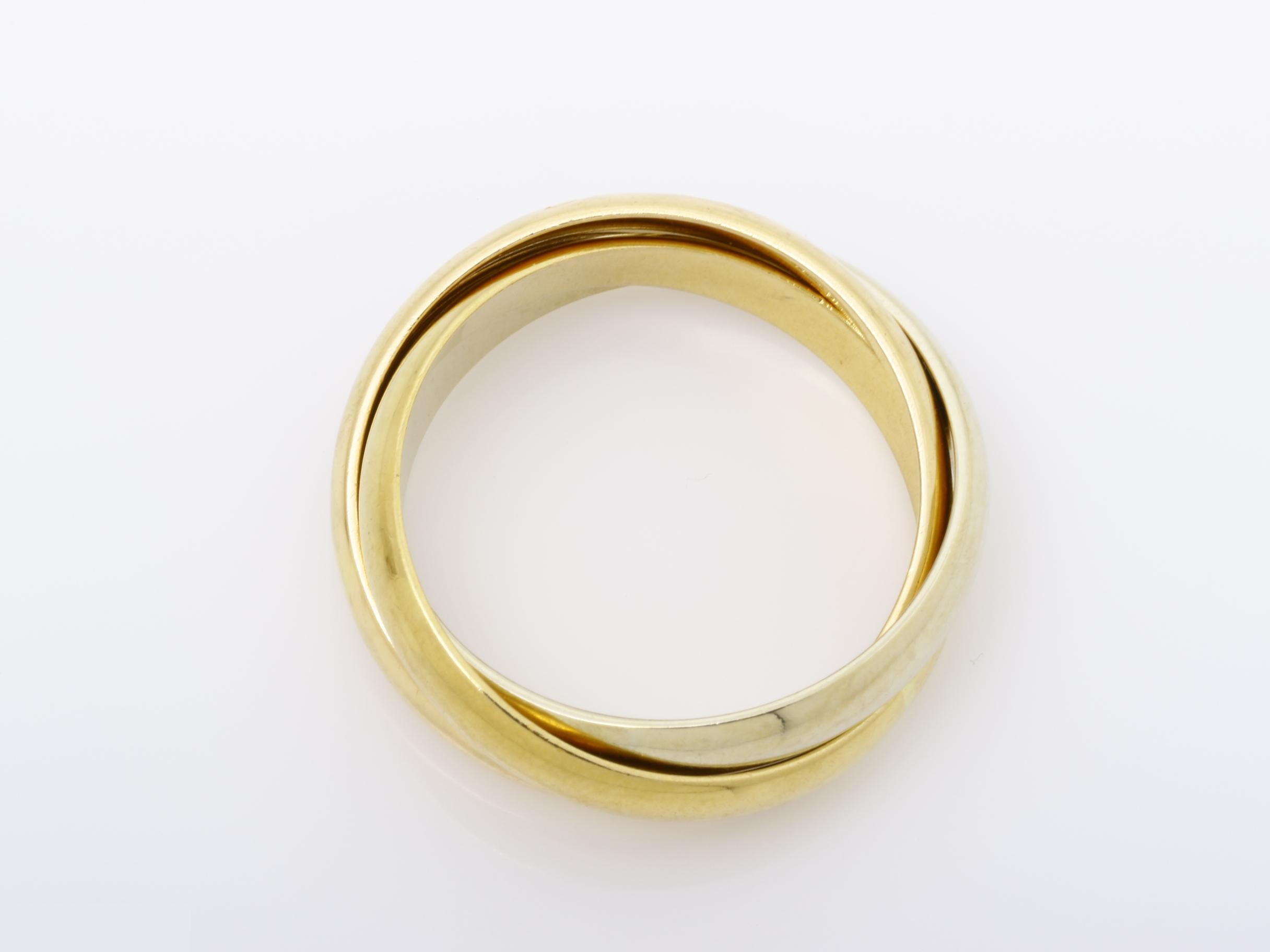 Trinity Triple Ring, 750YG/PG/WG, #58, 9.6g — view 5