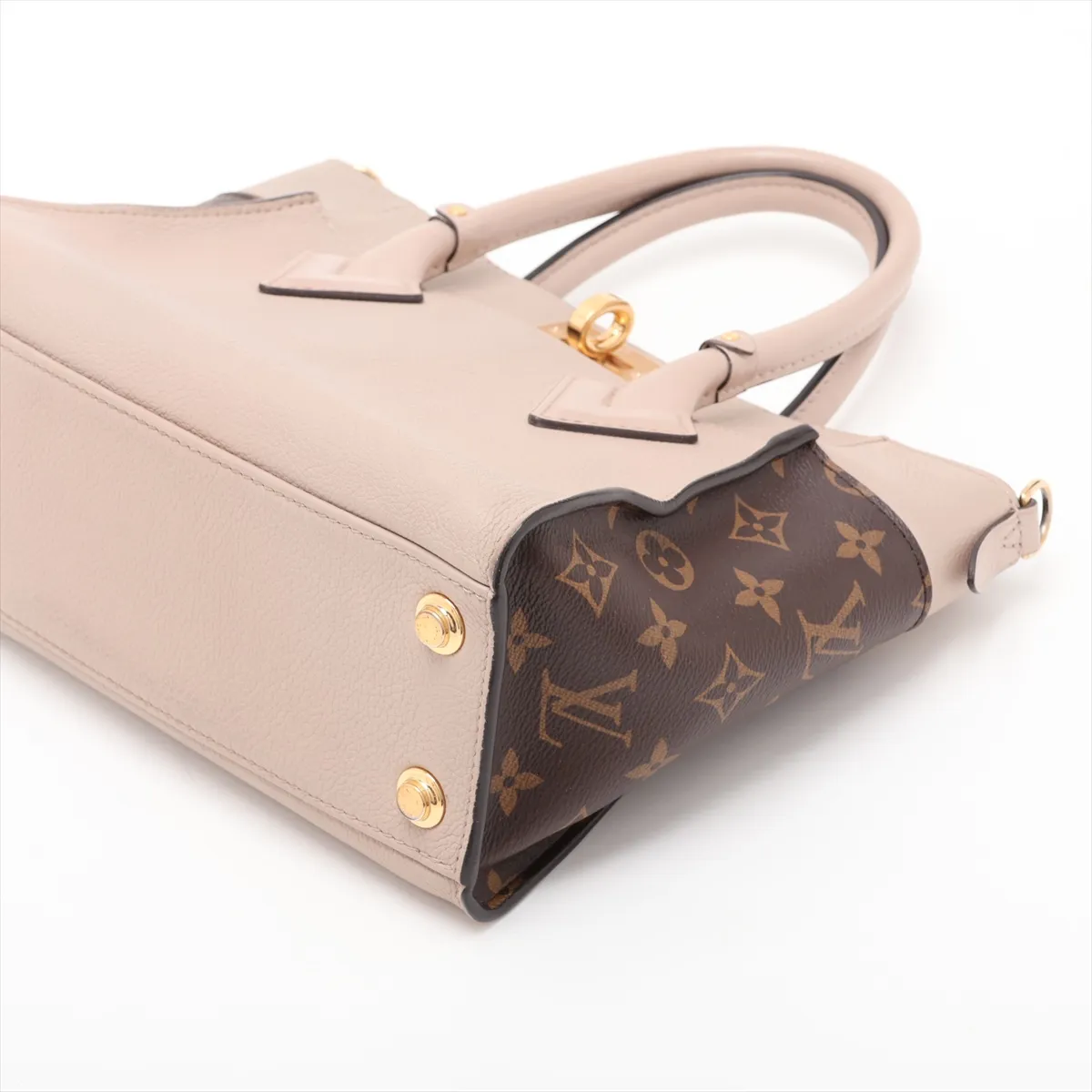 Monogram On My Side PM M57729 Beige x Brown (RFID detected) — view 3