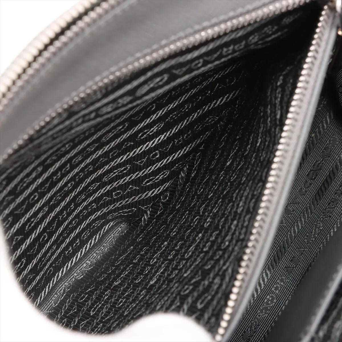 Saffiano Galleria Leather 2WAY Handbag Gray BN2274 Bearer Guarantee — view 11