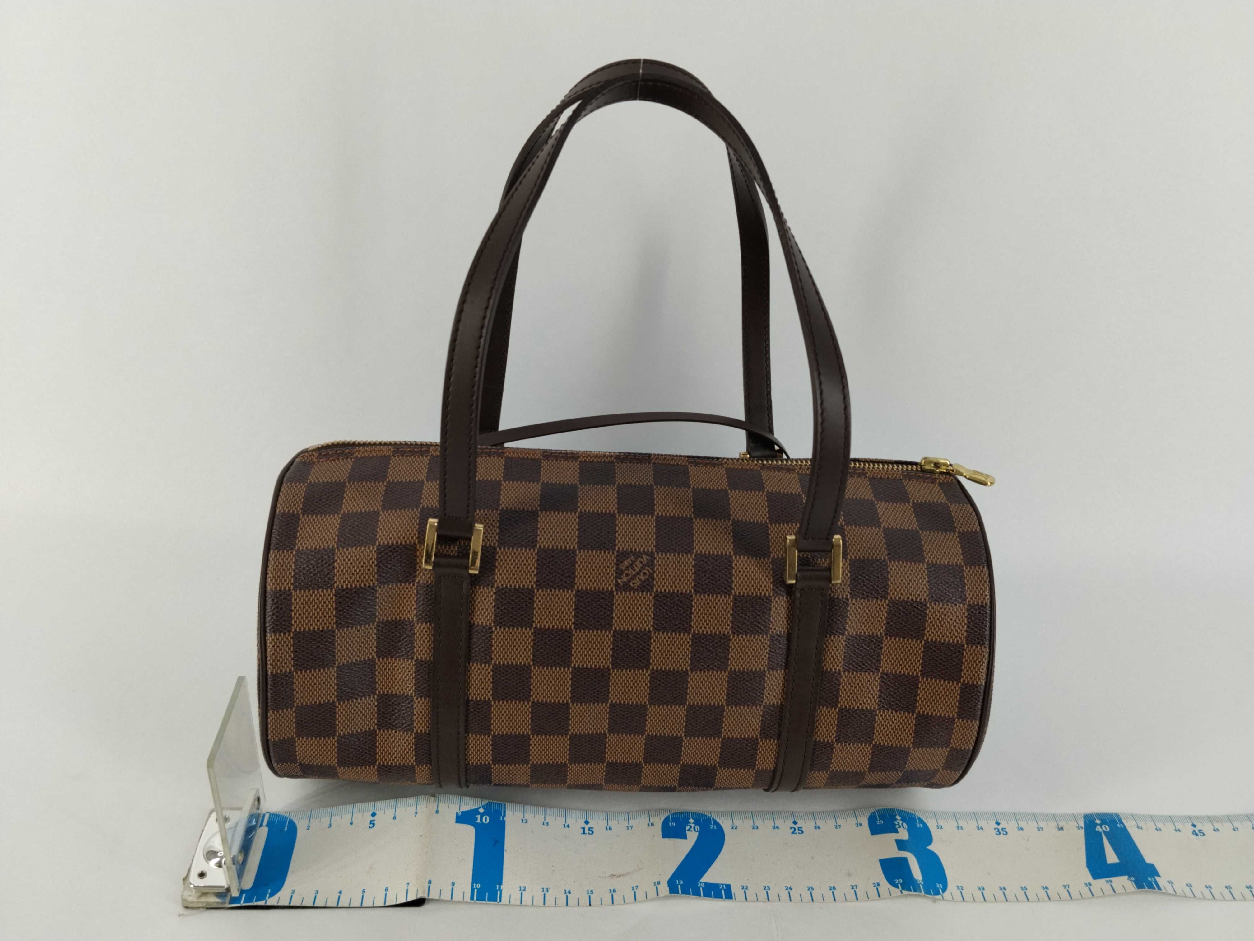 Damier Papillon 30 Boston Bag (Brown, N51303) — view 2