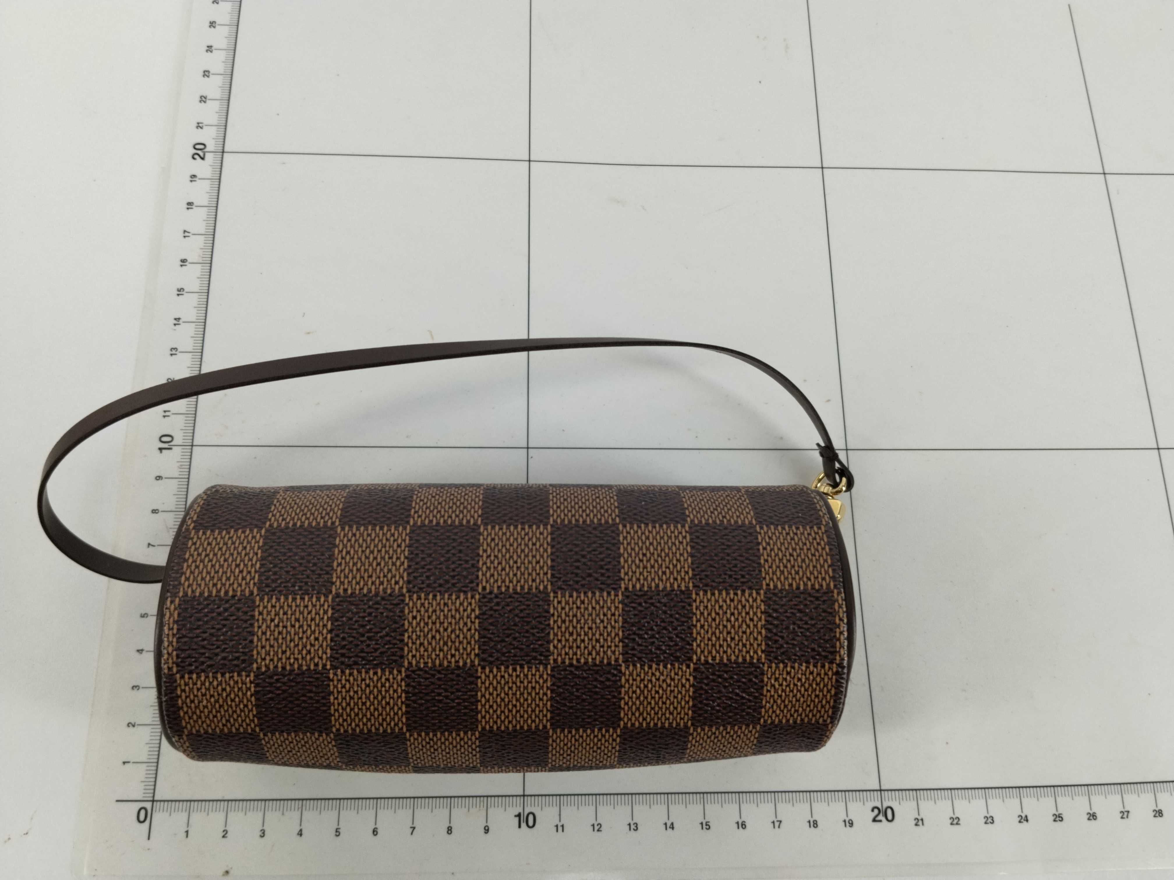 Damier Papillon 30 Boston Bag (Brown, N51303) — view 13