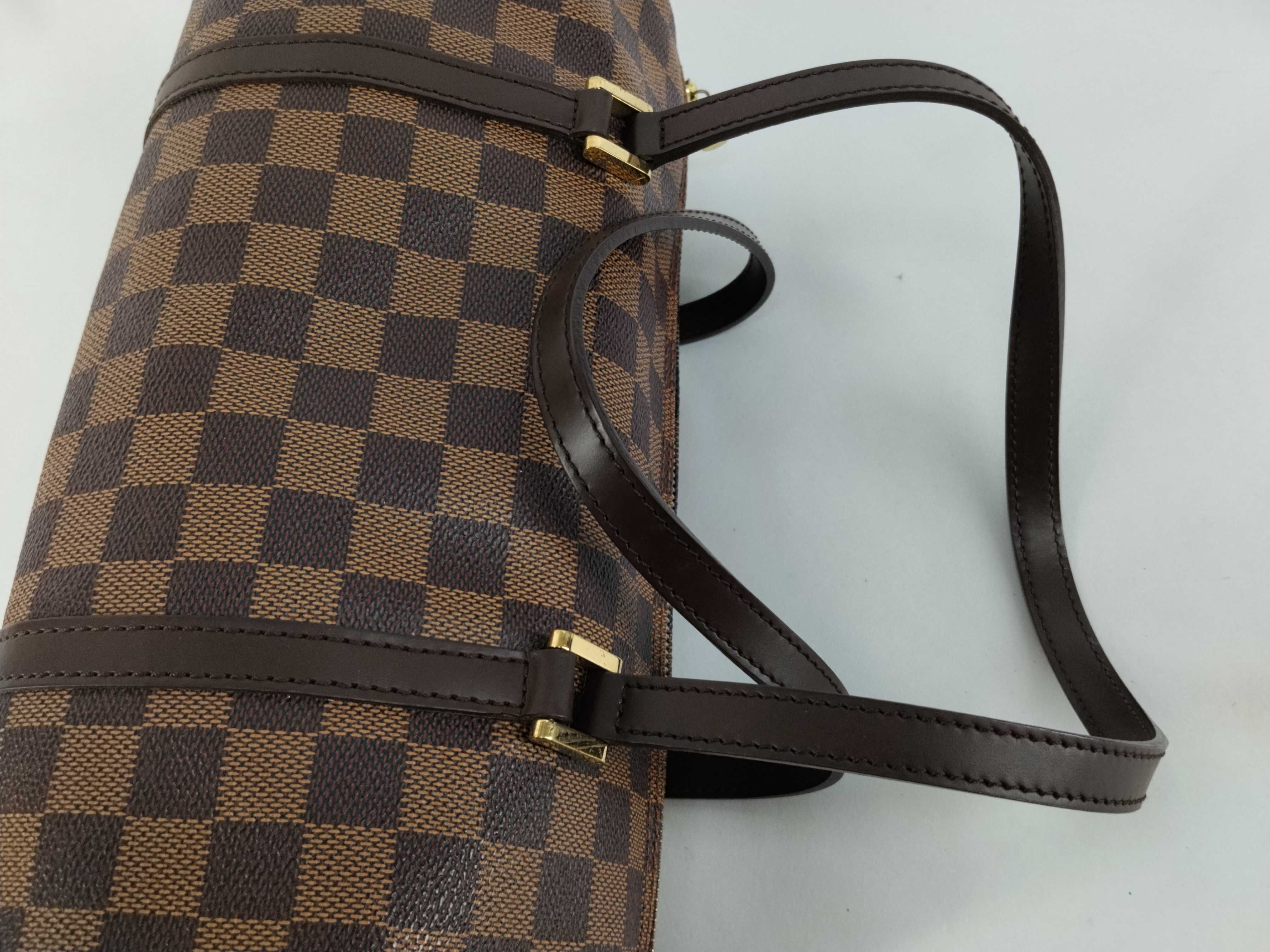 Damier Papillon 30 Boston Bag (Brown, N51303) — view 3