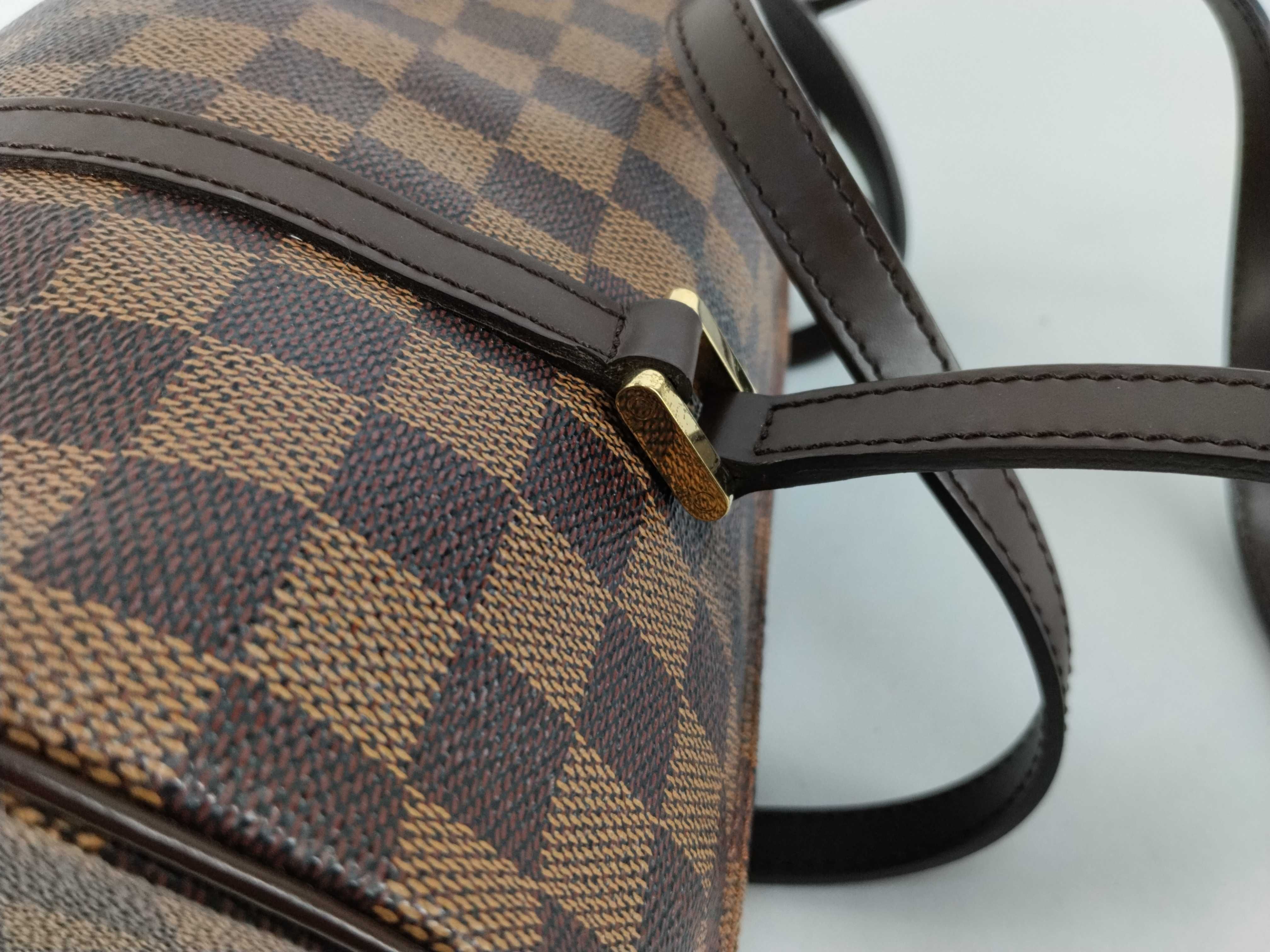 Damier Papillon 30 Boston Bag (Brown, N51303) — view 5