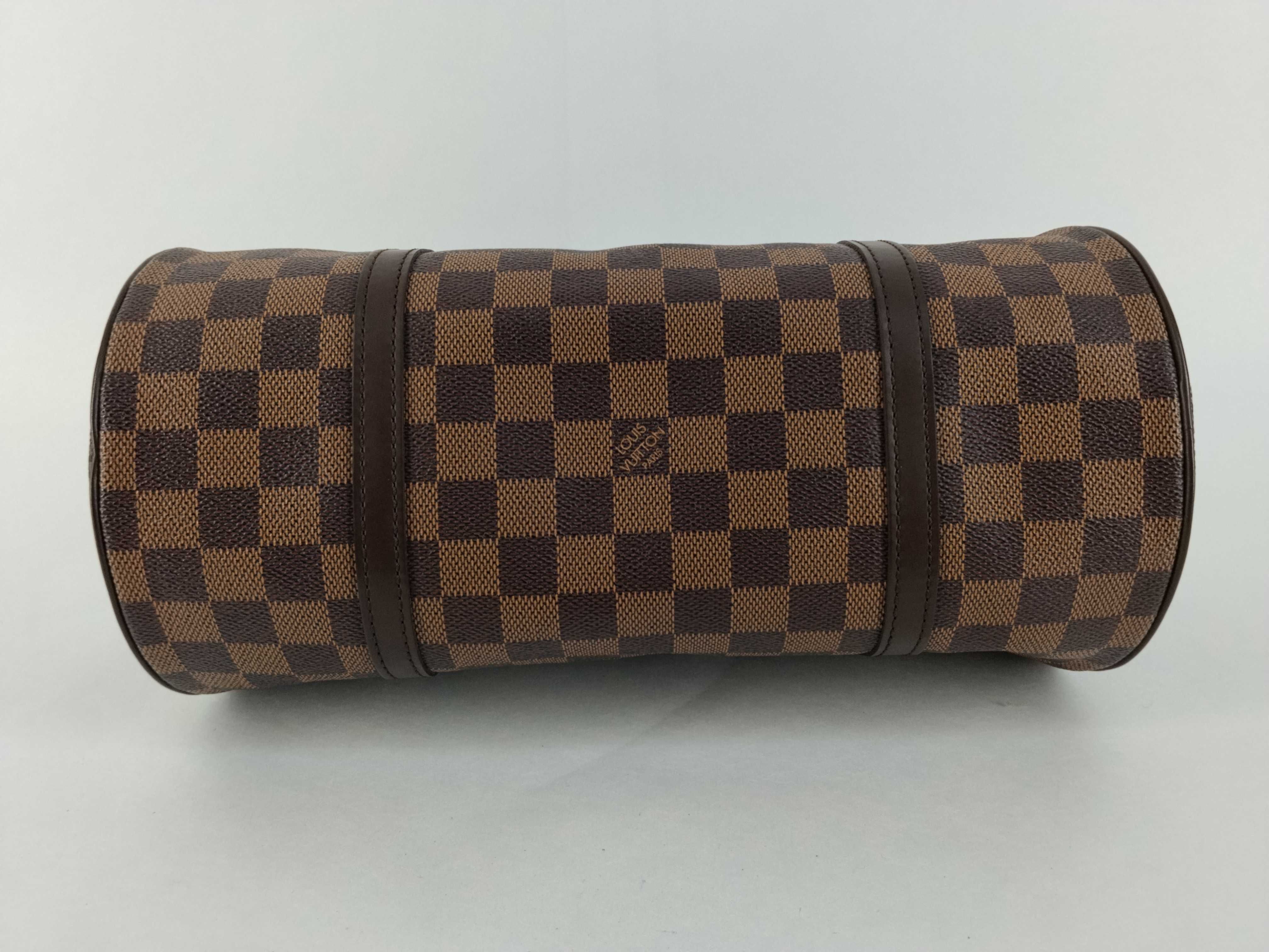 Damier Papillon 30 Boston Bag (Brown, N51303) — view 7