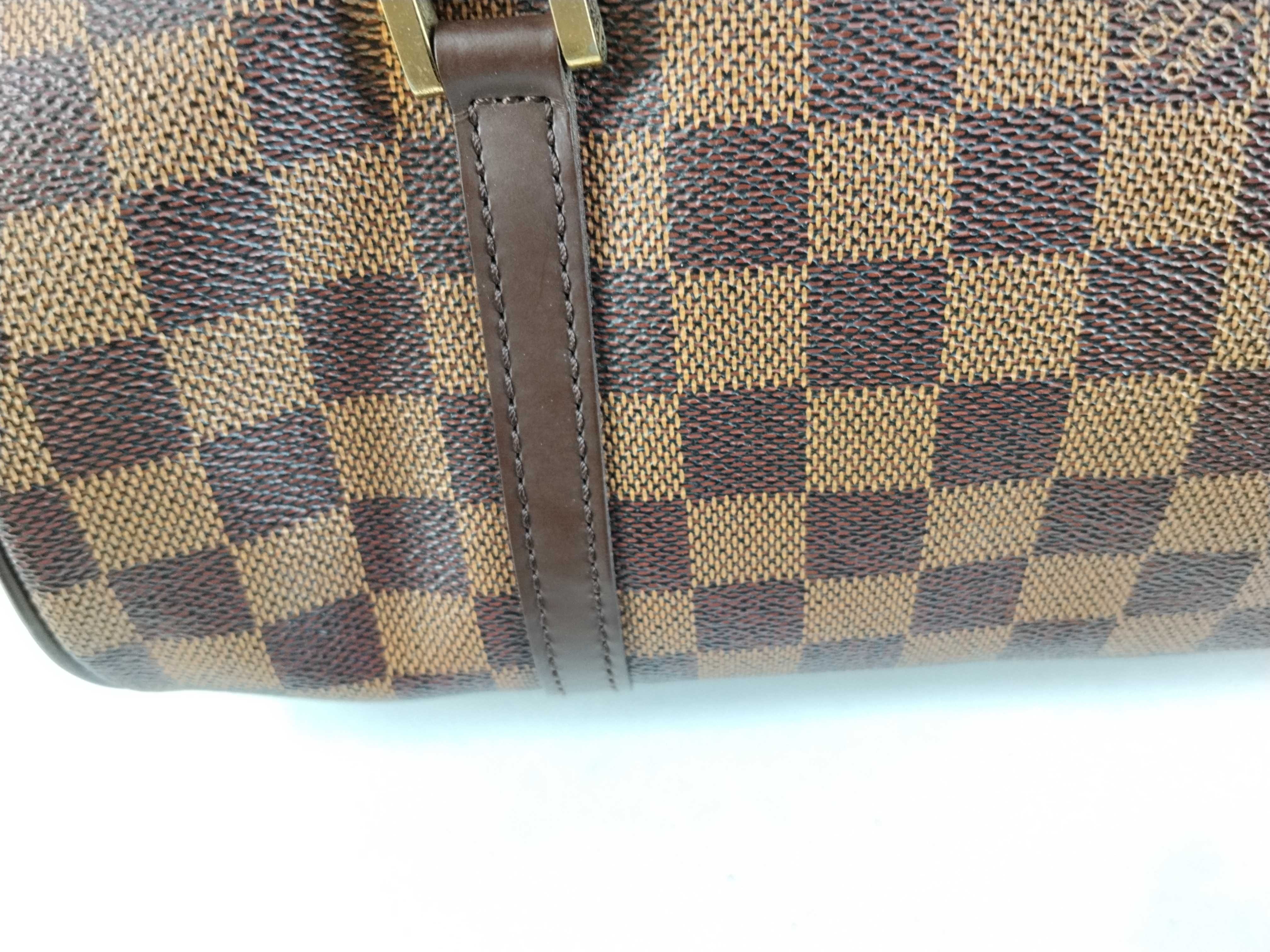 Damier Papillon 30 Boston Bag (Brown, N51303) — view 9