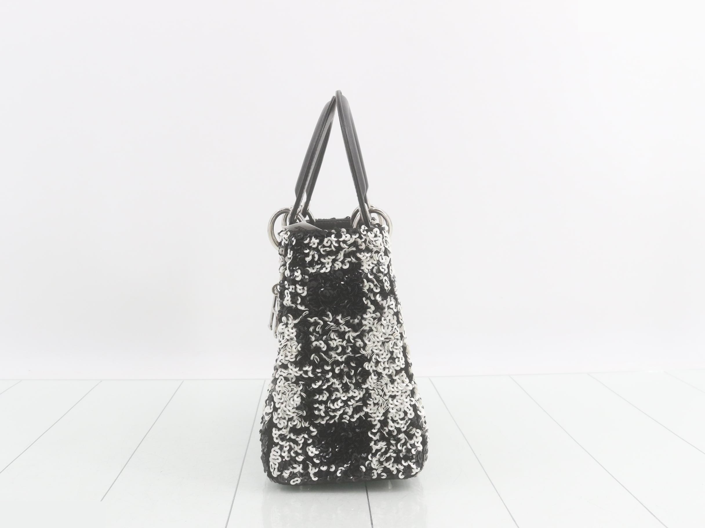 Lady Dior Canage Sequin 2-Way Handbag — view 3