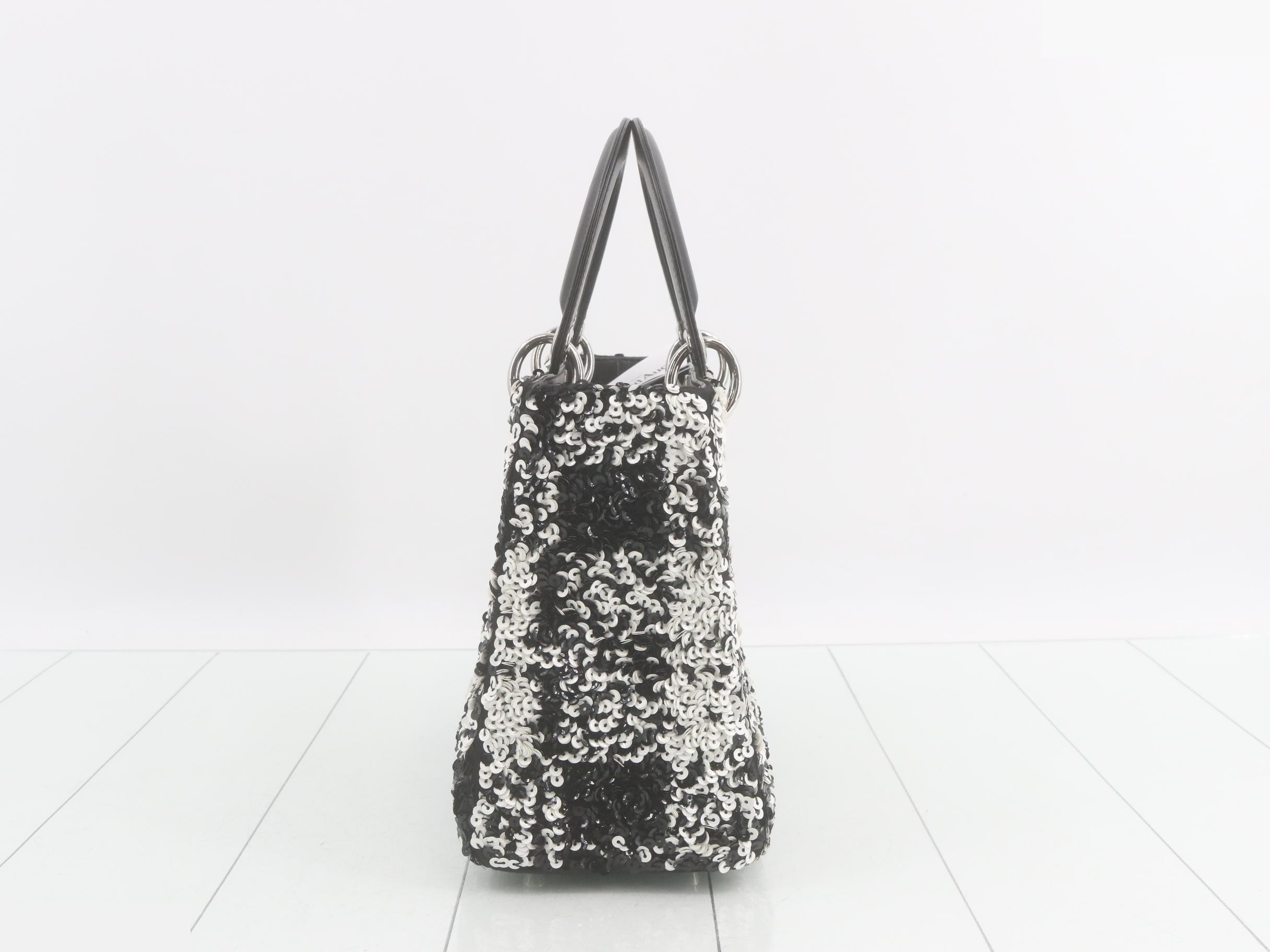 Lady Dior Canage Sequin 2-Way Handbag — view 4