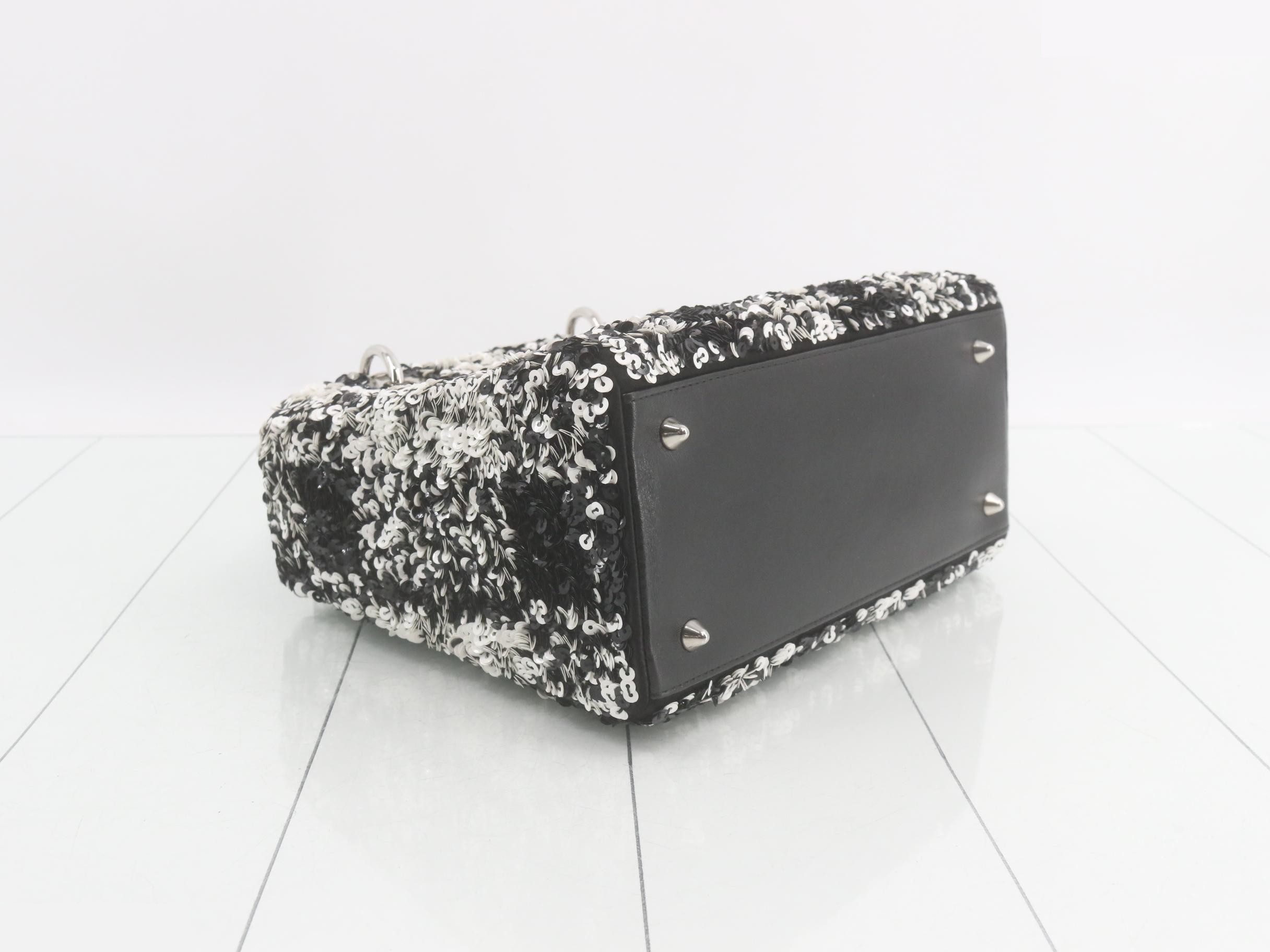 Lady Dior Canage Sequin 2-Way Handbag — view 5