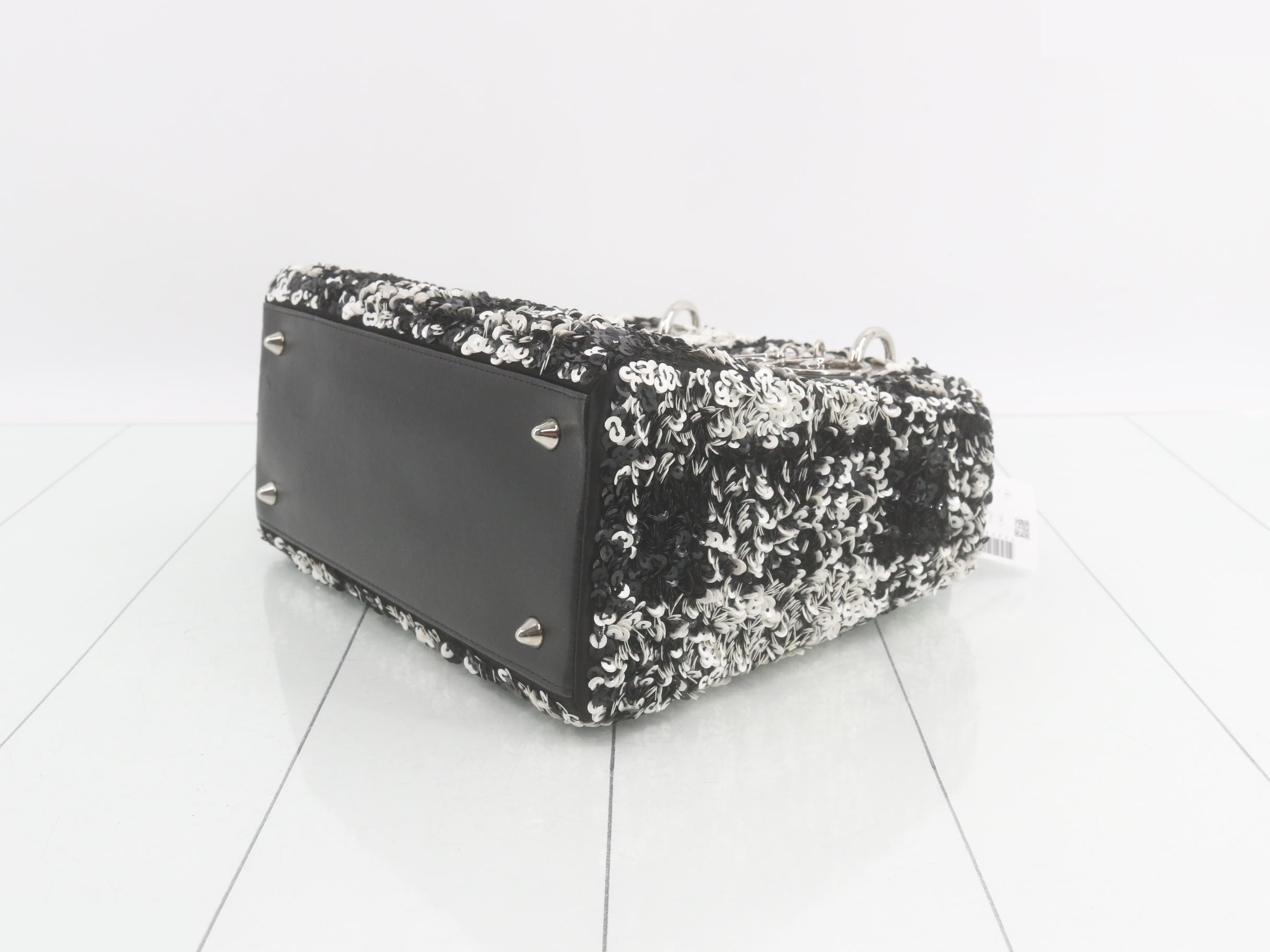 Lady Dior Canage Sequin 2-Way Handbag — view 6