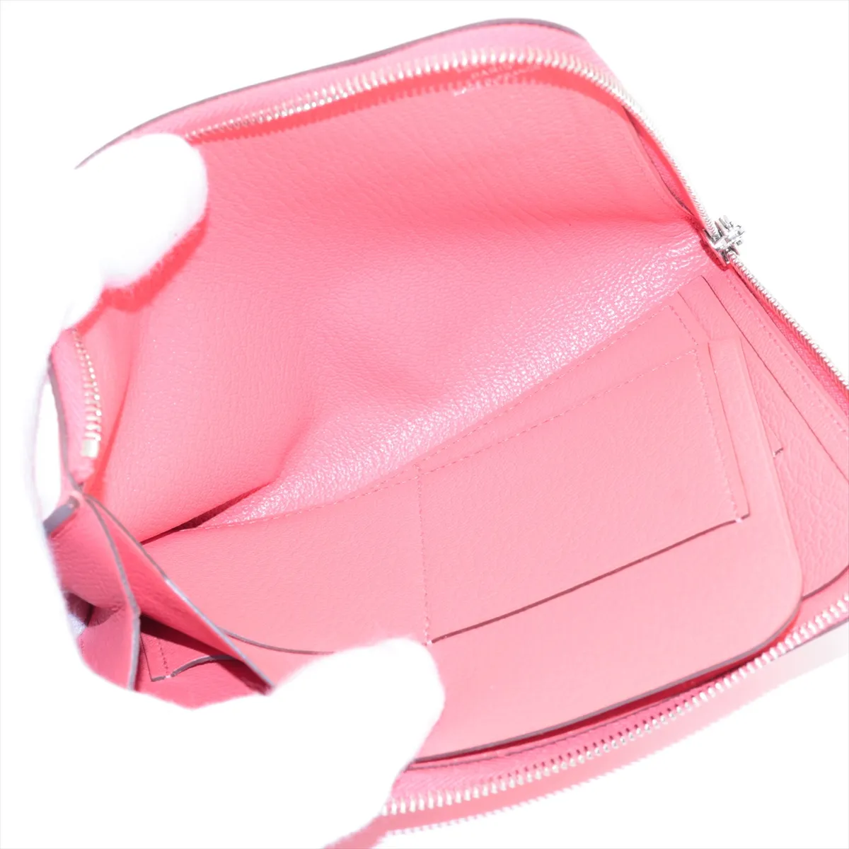 Remix Combine Vaux Epson x Chevre Misor Compact Wallet Rose Jaipur Silver Hardware A:2017 — view 4