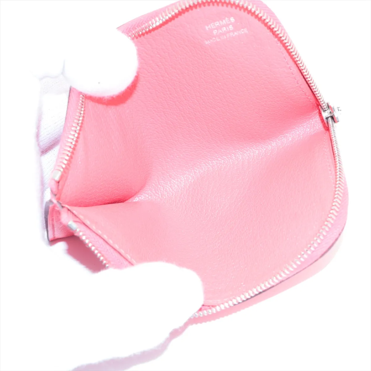 Remix Combine Vaux Epson x Chevre Misor Compact Wallet Rose Jaipur Silver Hardware A:2017 — view 7