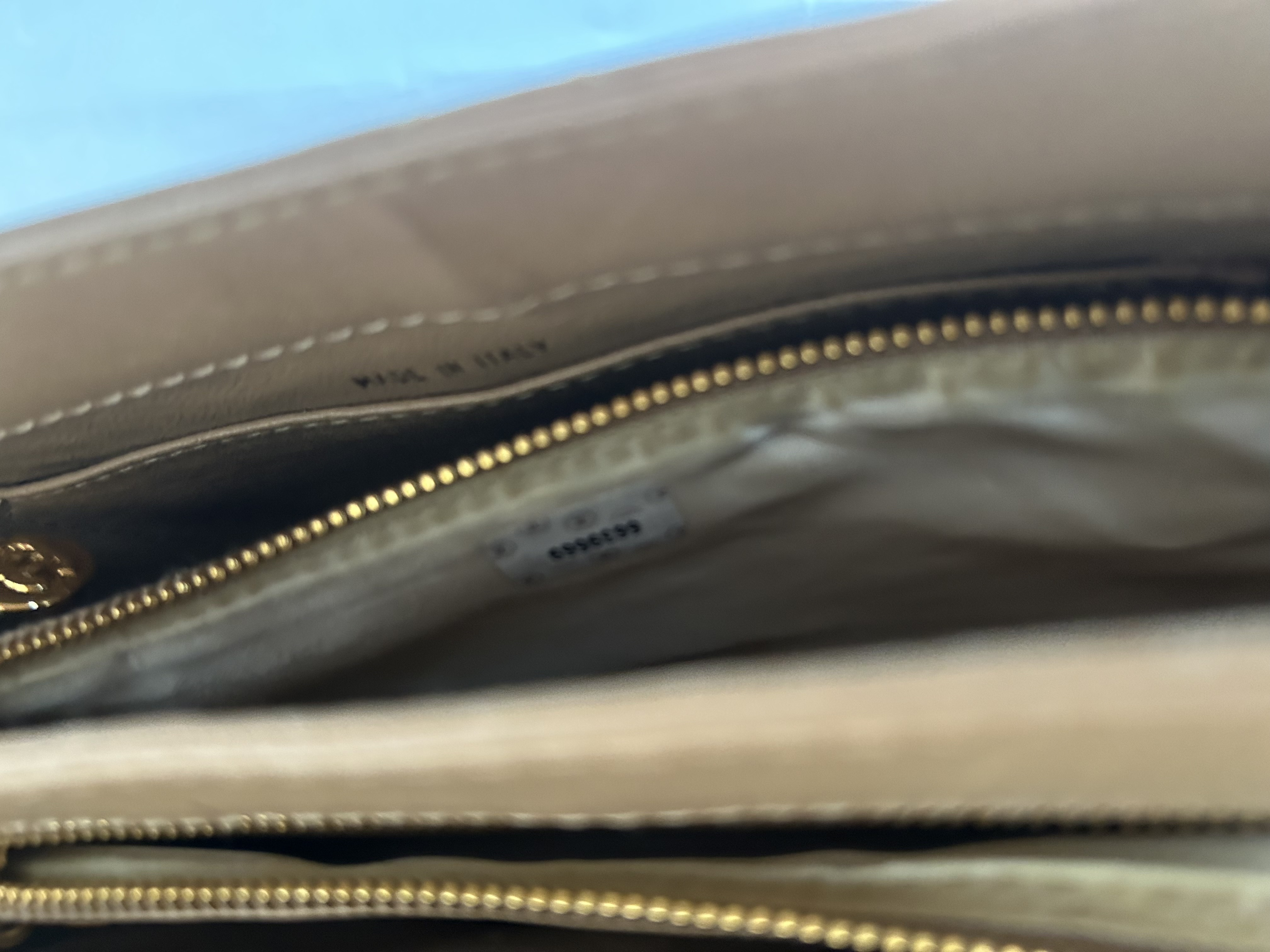 One-Shoulder Matelassé Beige Bag — view 10
