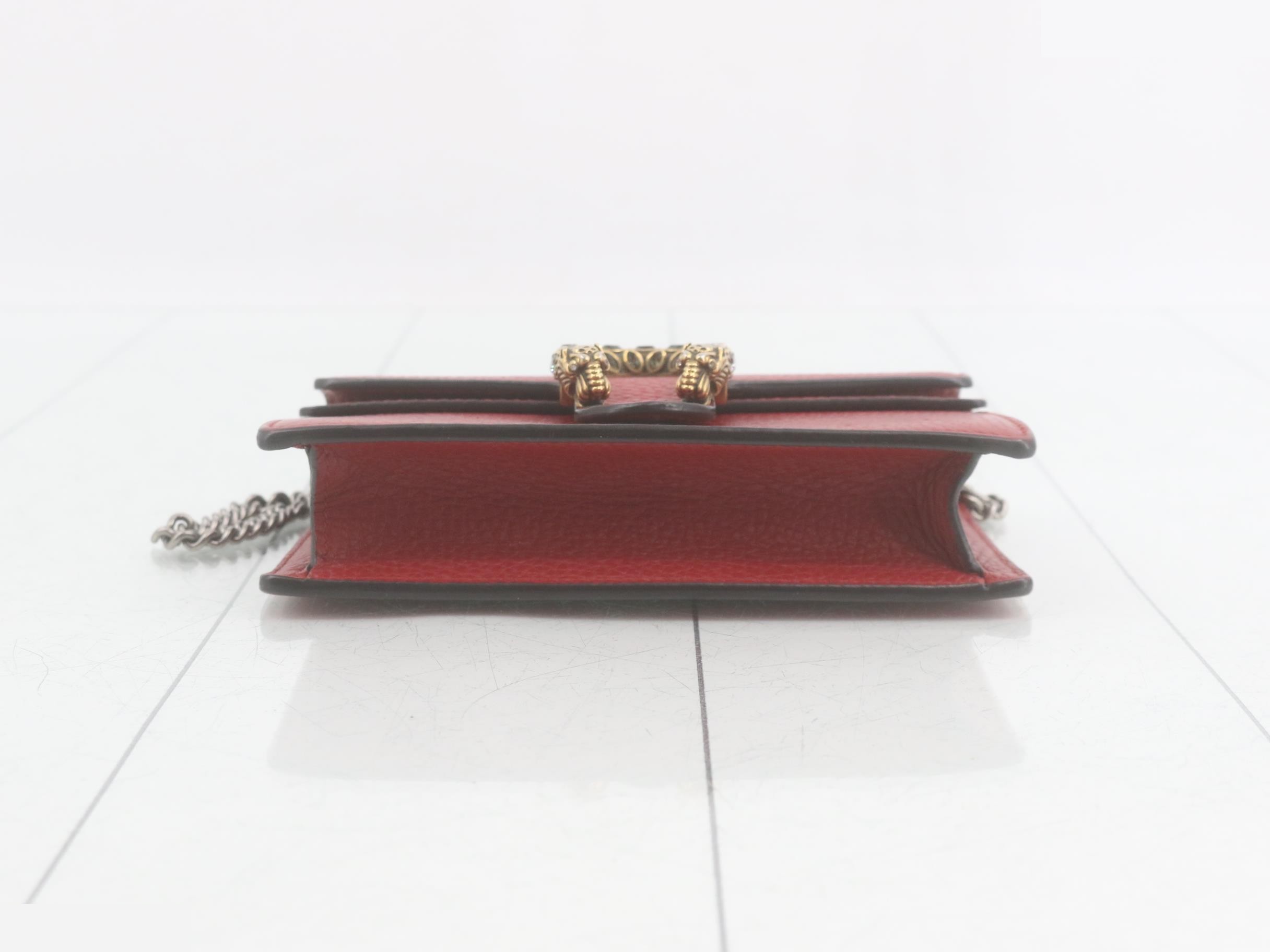 Dionysus Leather Chain Shoulder Bag — view 3