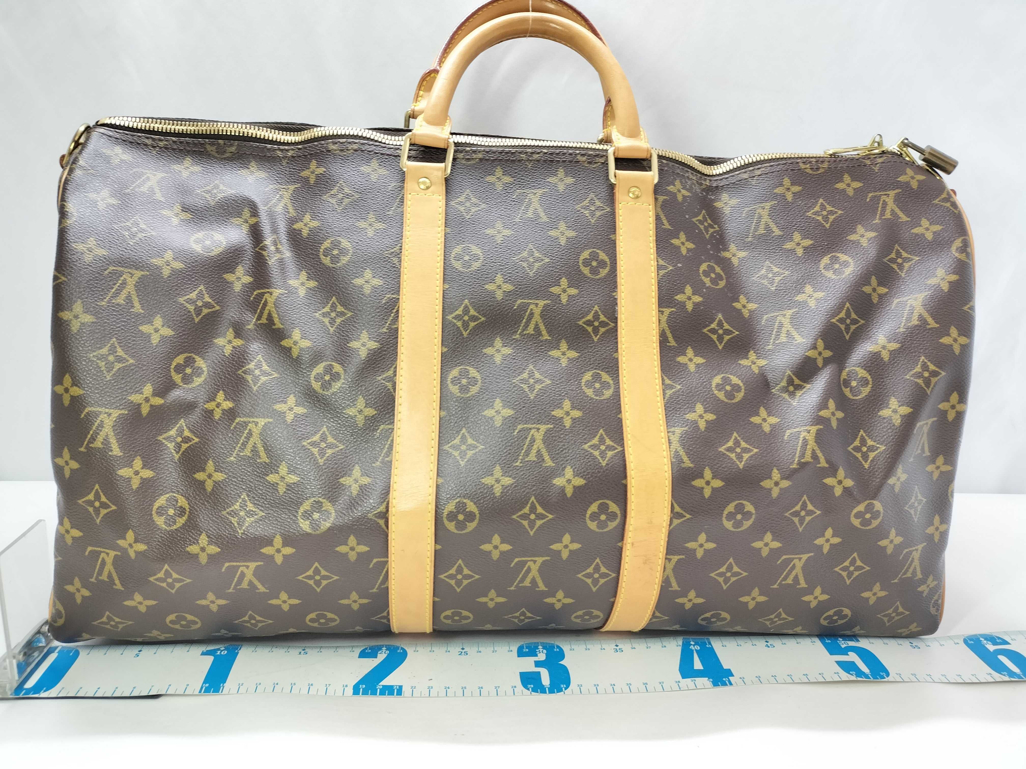 Monogram Louis Vuitton Keepall Bandoulière Boston Bag — view 2