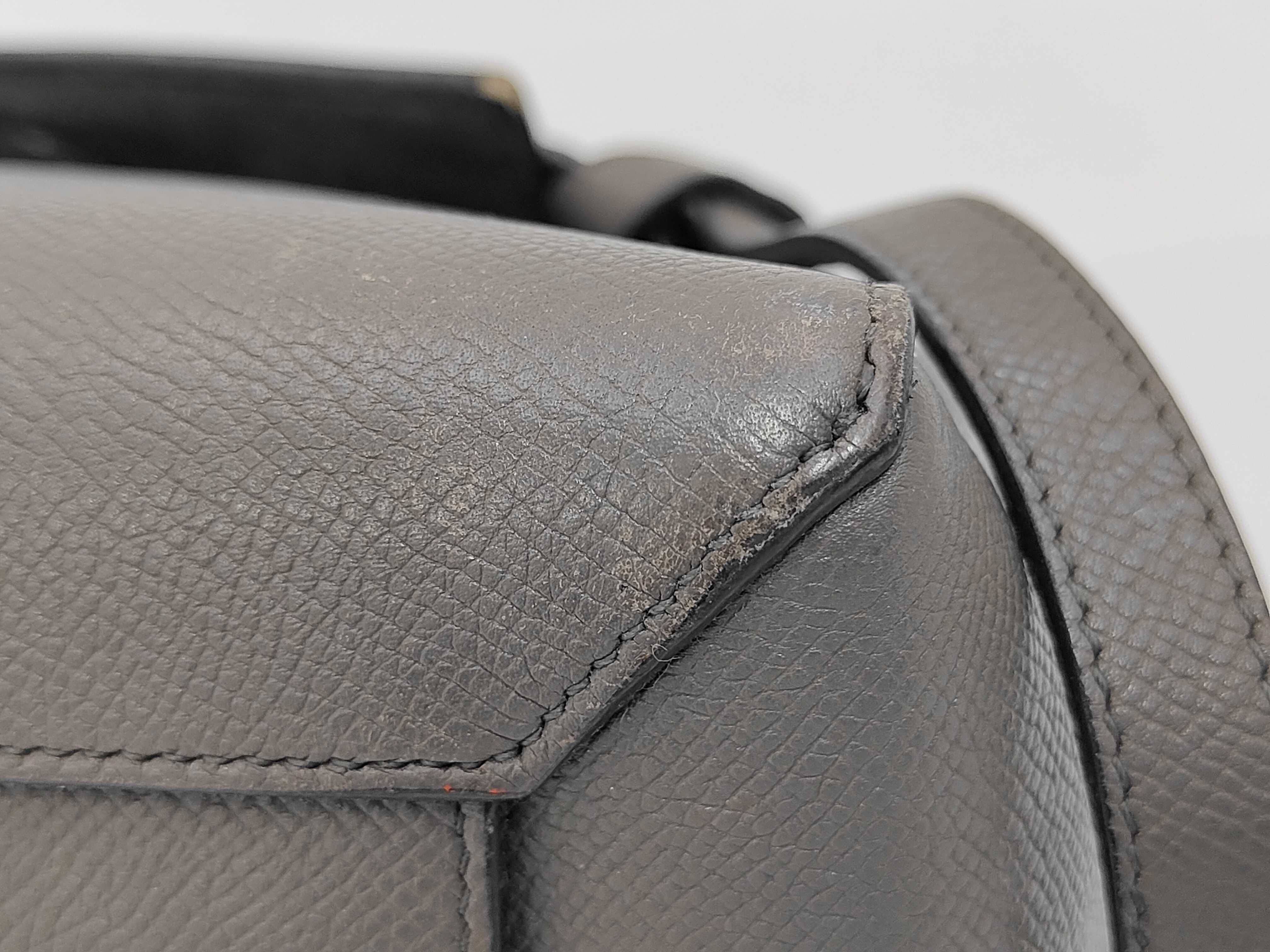 Grey Calfskin Micro Belt 2-Way Handbag — view 7