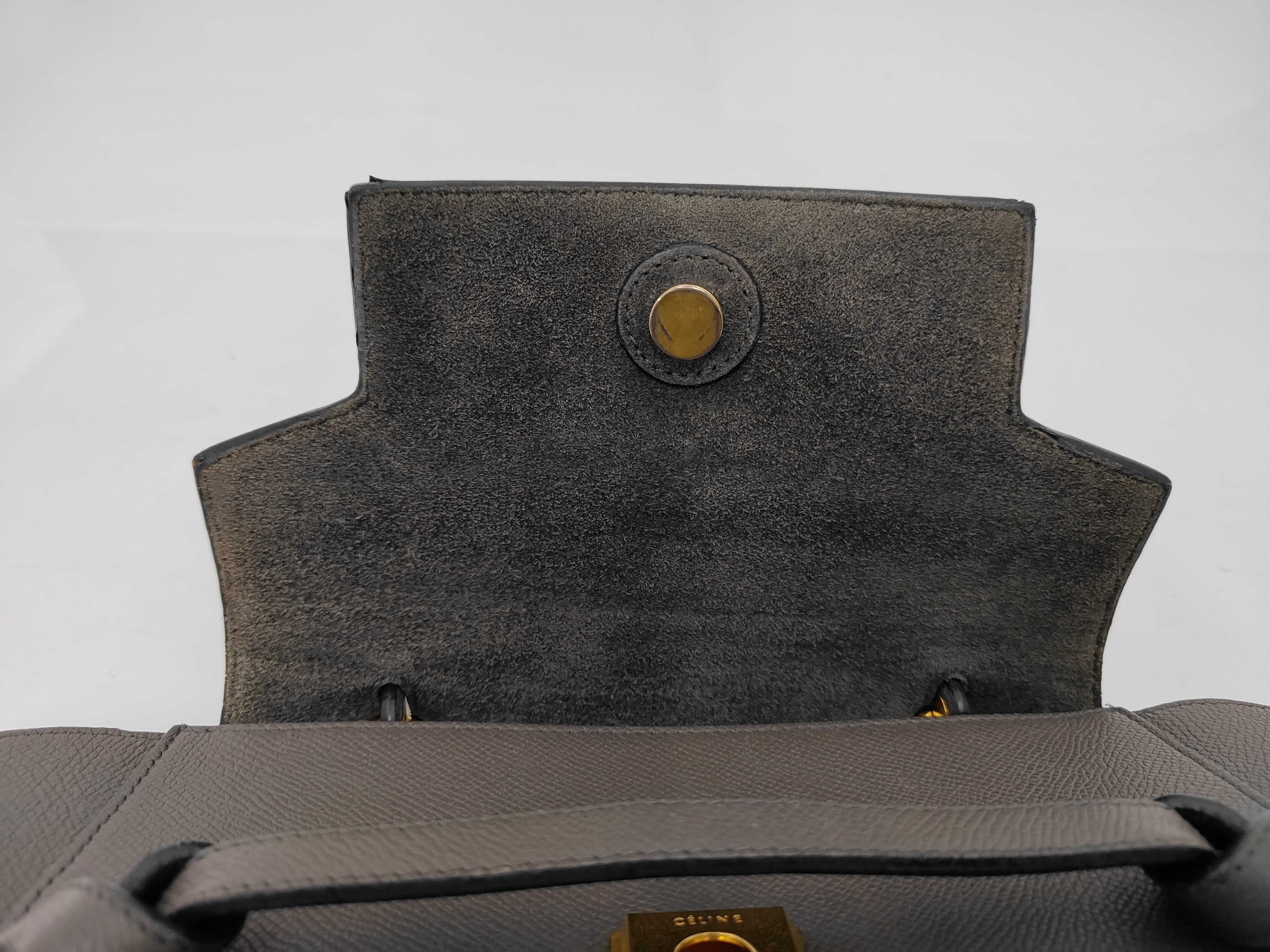 Grey Calfskin Micro Belt 2-Way Handbag — view 8