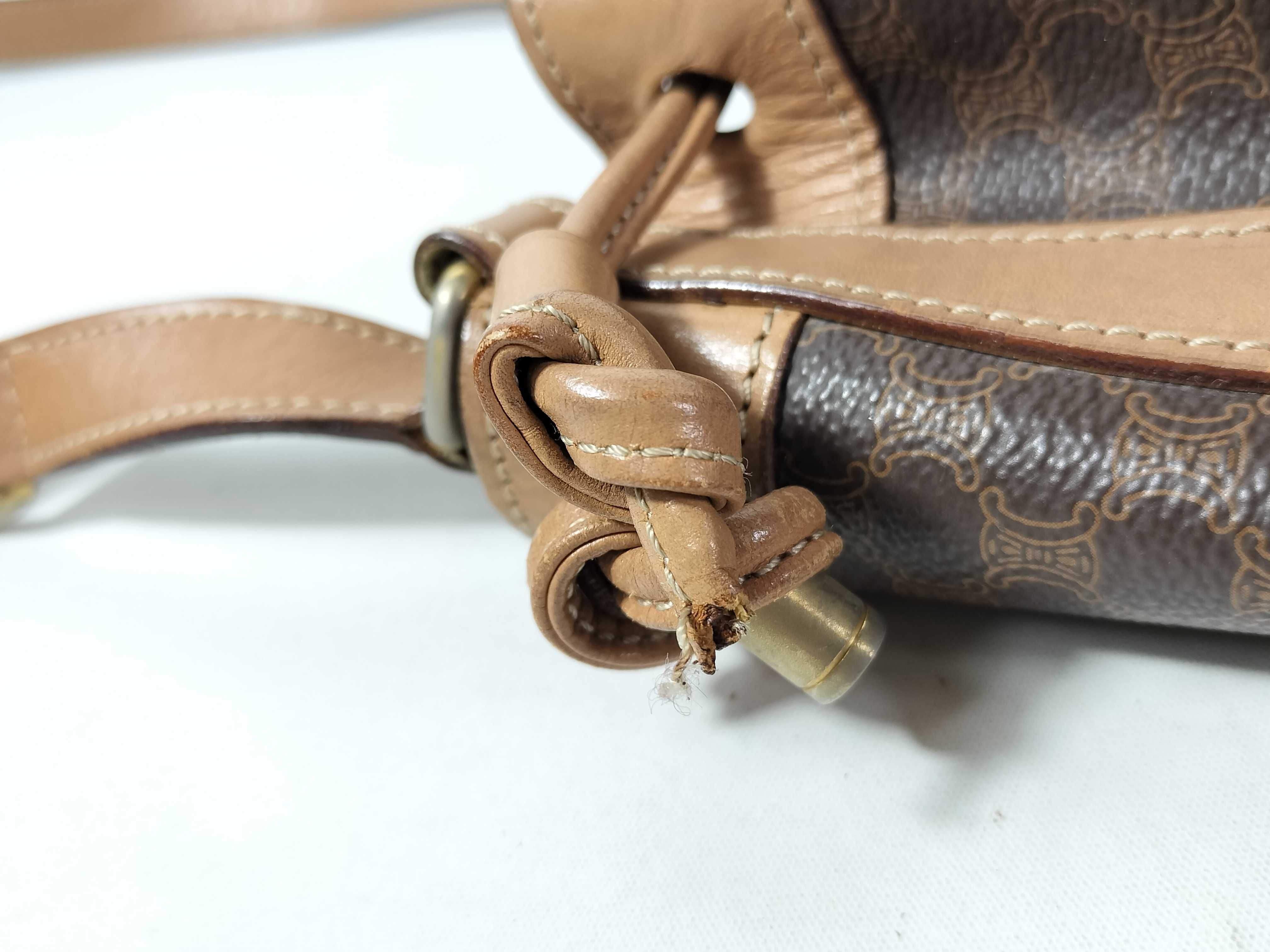 Macadam pattern drawstring shoulder bag — view 8