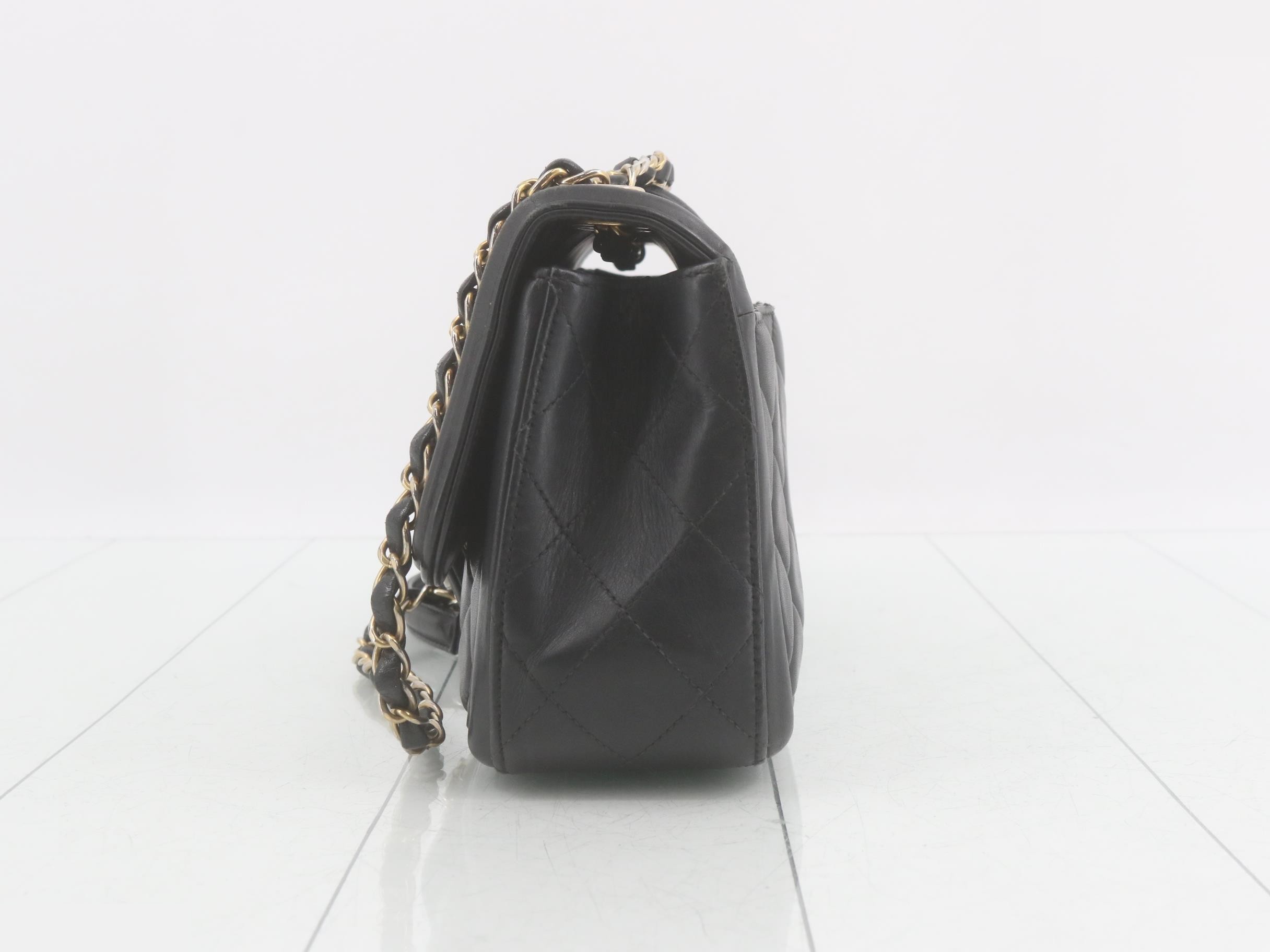 Lambskin Coco Mark Double Chain Shoulder Bag — view 3