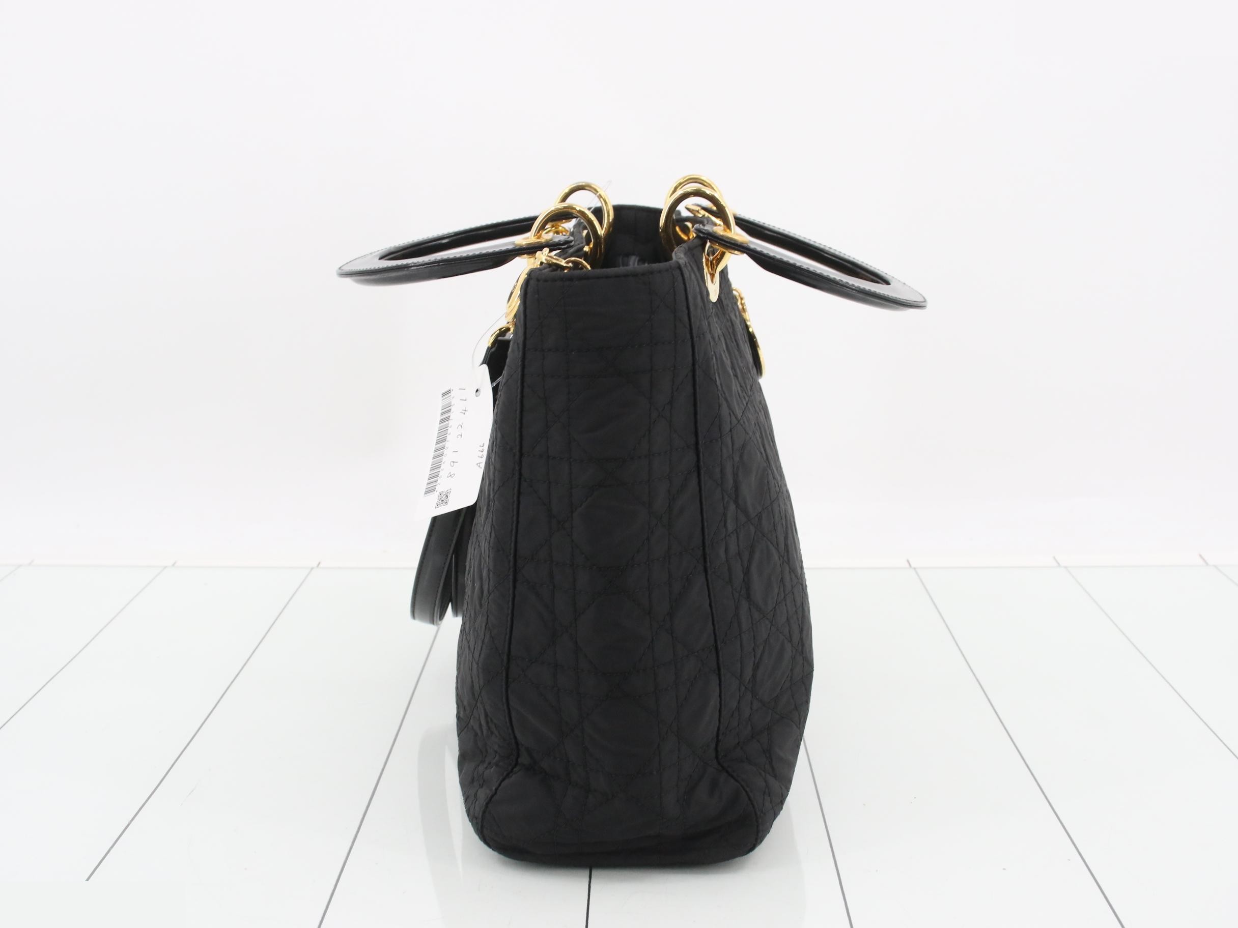 Lady Dior Canage 2-Way Bag, Nylon — view 4