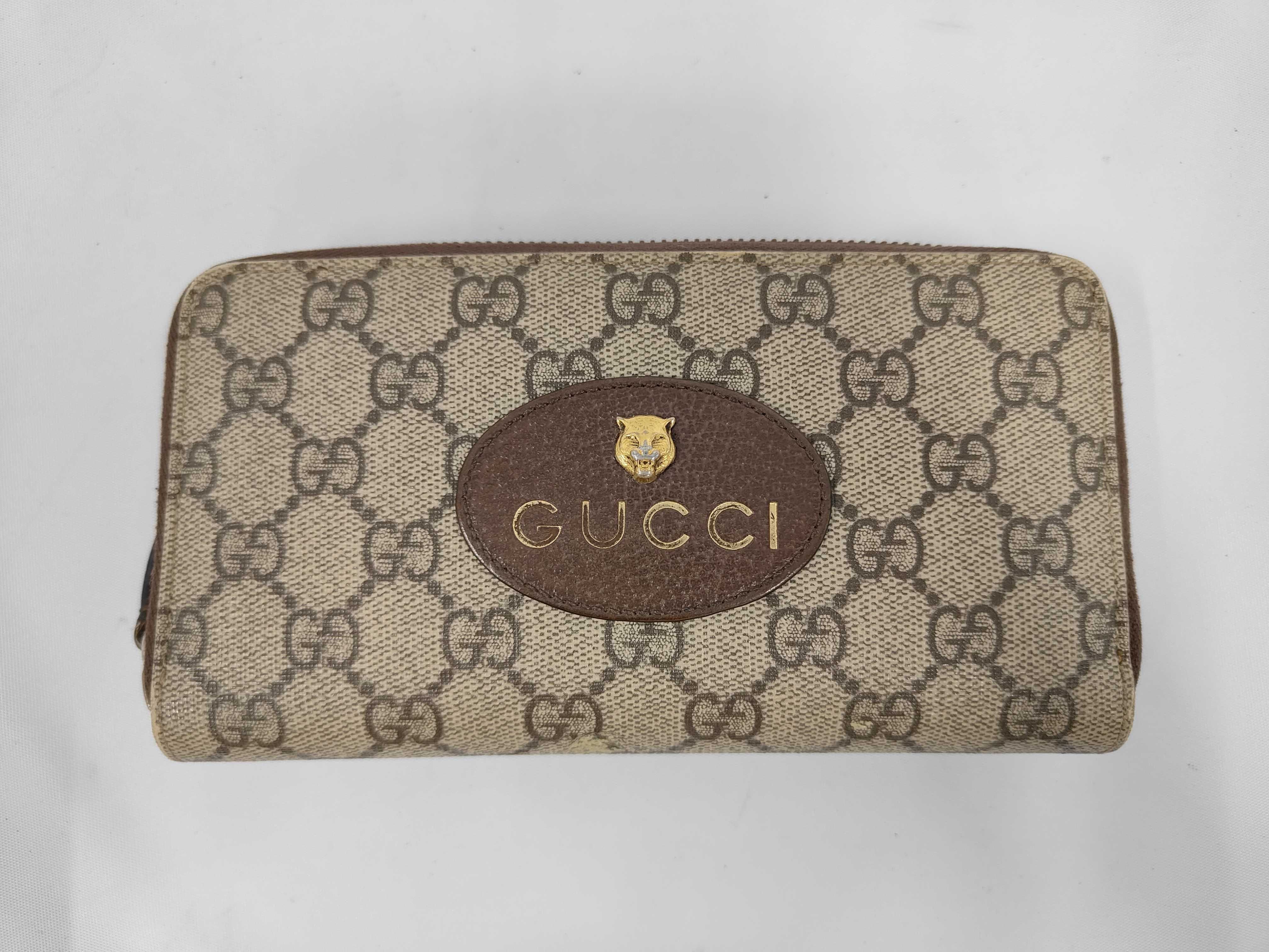 GG Supreme Neo Vintage Zip-Around Wallet 473953
