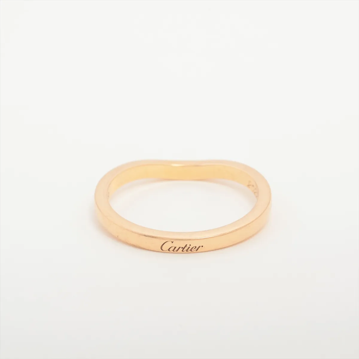 Ballerina Curve Wedding Ring, 750 (PG), 2.4g, Size 52, Initial UOF062 — view 2