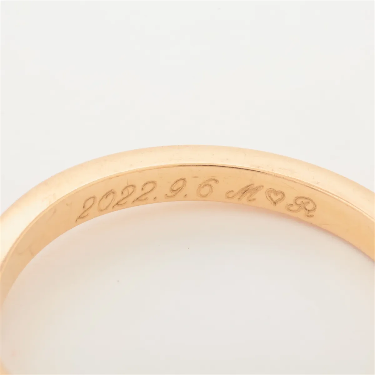 Ballerina Curve Wedding Ring, 750 (PG), 2.4g, Size 52, Initial UOF062 — view 3