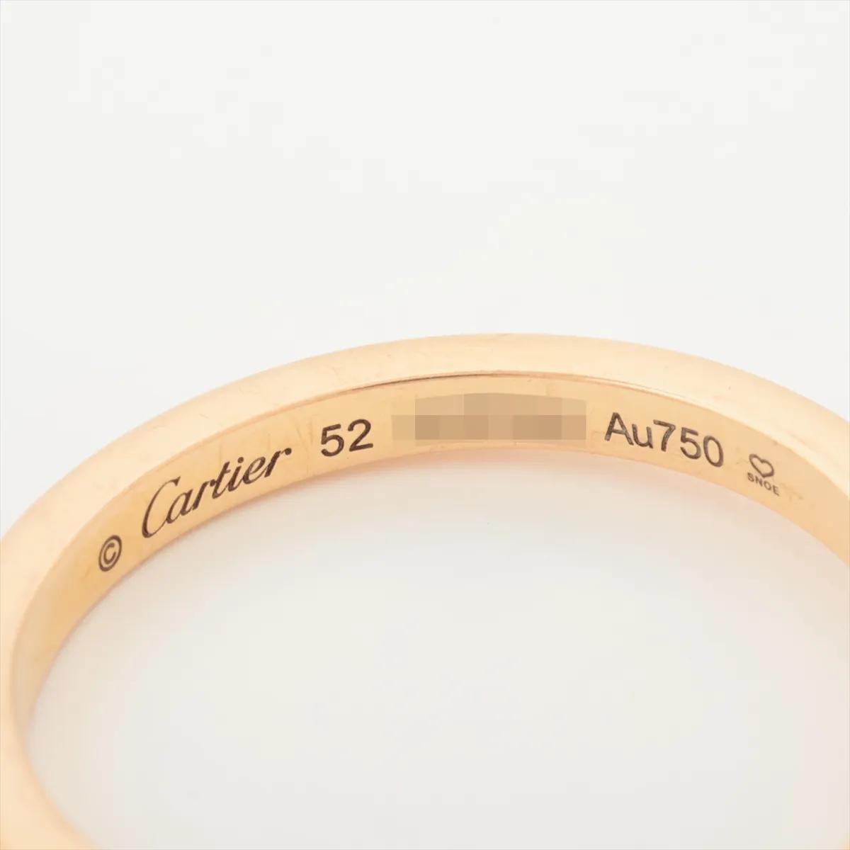 Ballerina Curve Wedding Ring, 750 (PG), 2.4g, Size 52, Initial UOF062 — view 4