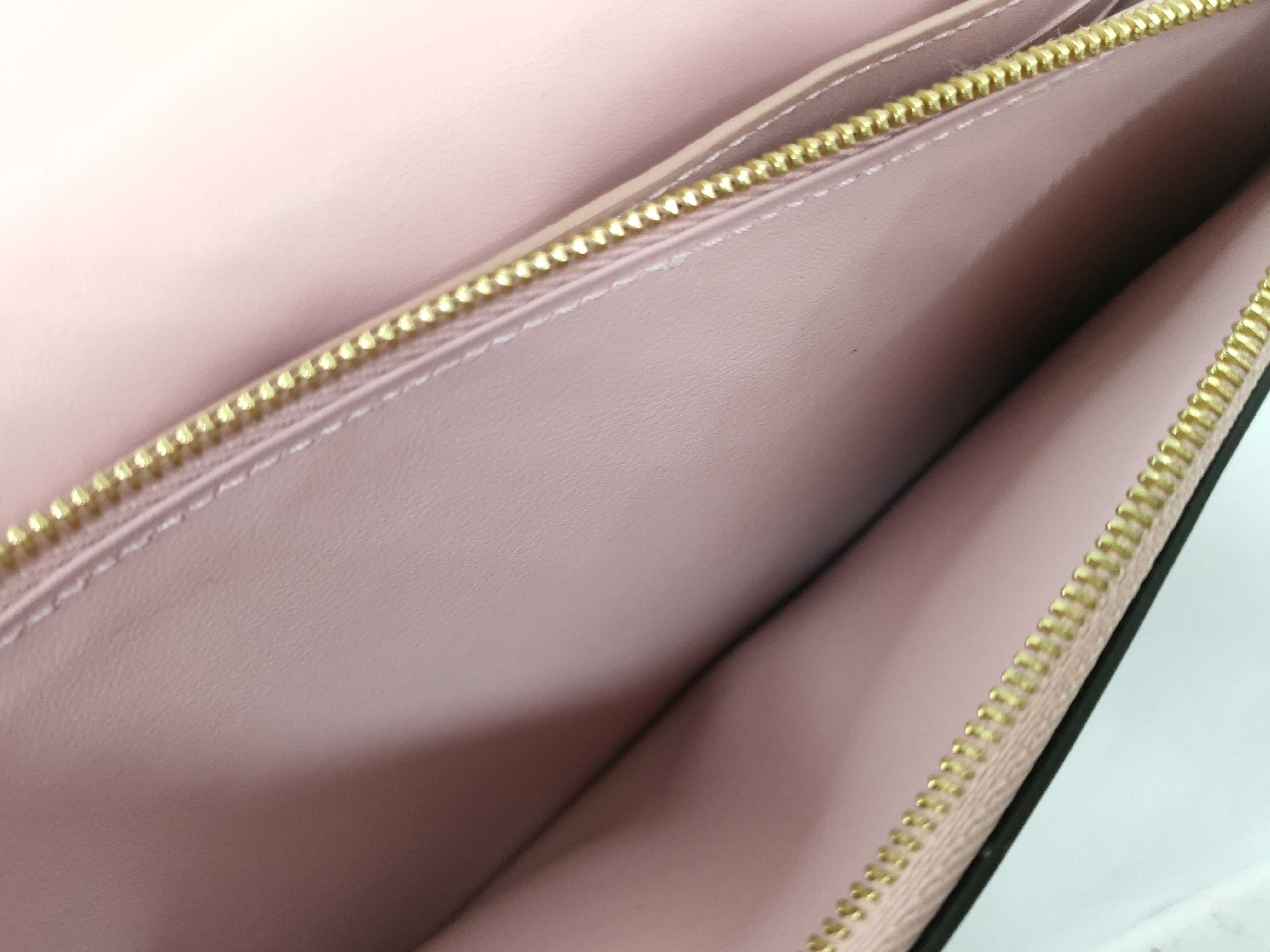 Monogram Louis Vuitton Chain Wallet Portefeuille Flore Chain Monogram Rose Ballerine Shoulder Bag — view 12