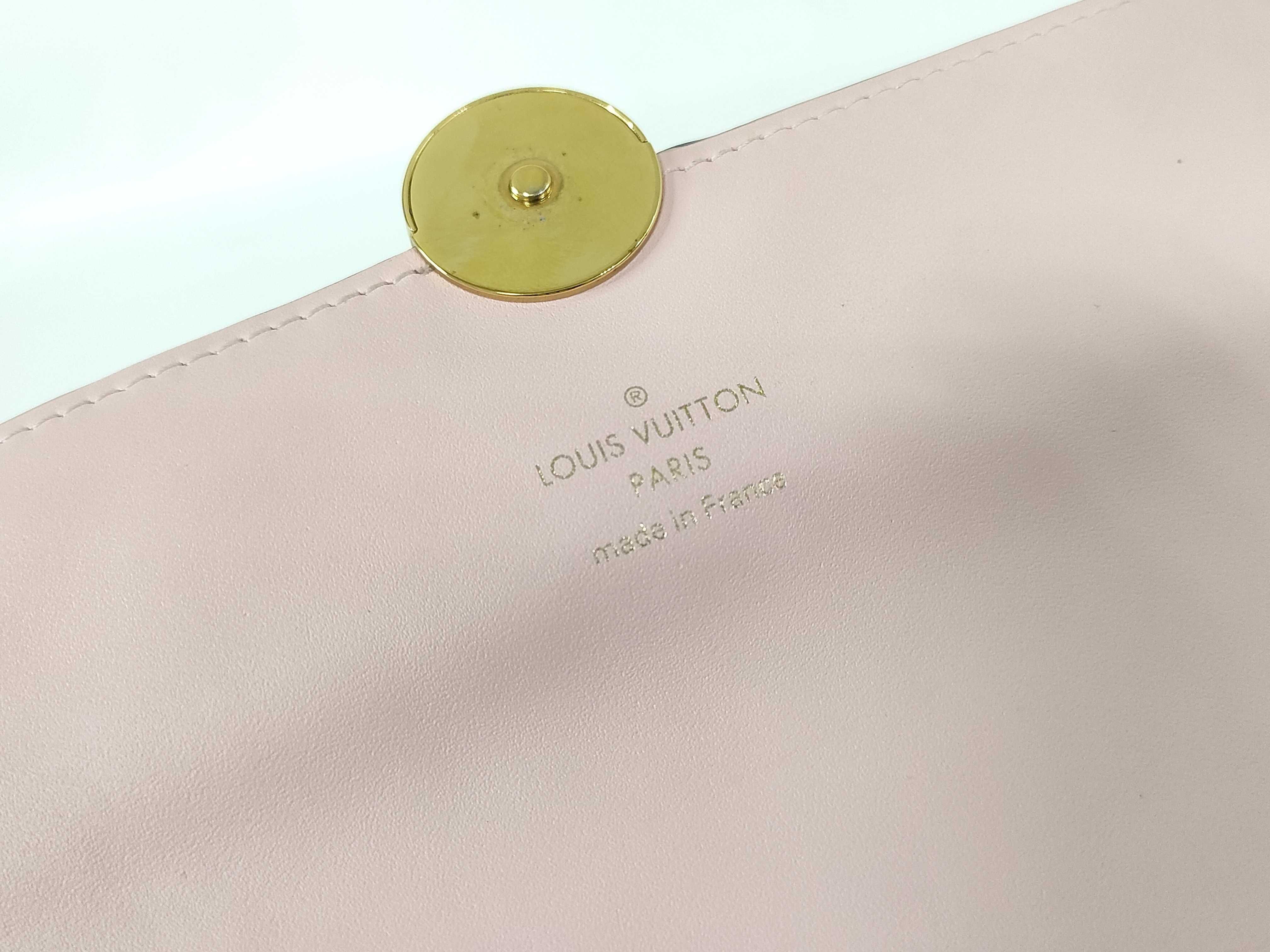 Monogram Louis Vuitton Chain Wallet Portefeuille Flore Chain Monogram Rose Ballerine Shoulder Bag — view 14