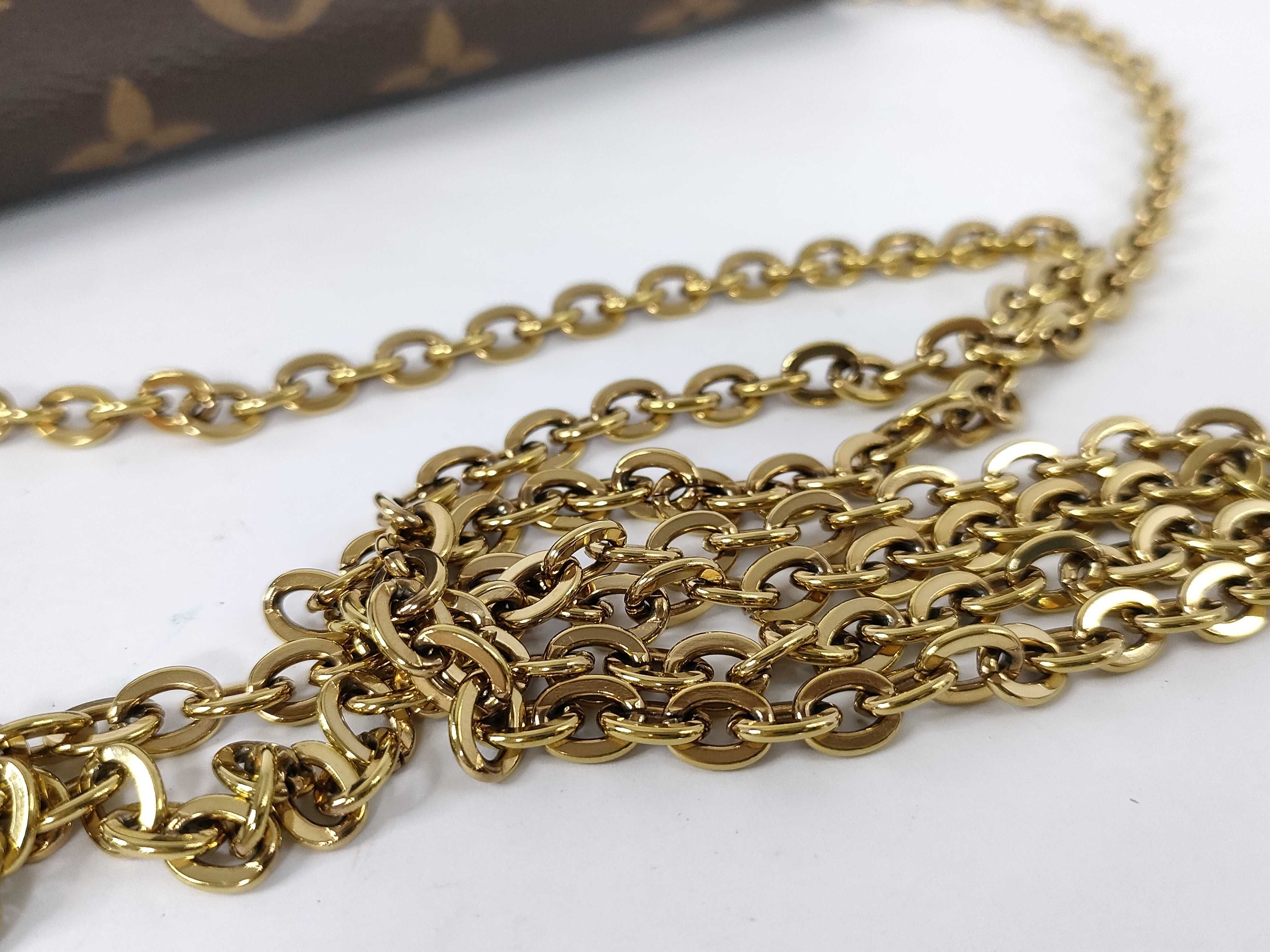 Monogram Louis Vuitton Chain Wallet Portefeuille Flore Chain Monogram Rose Ballerine Shoulder Bag — view 4