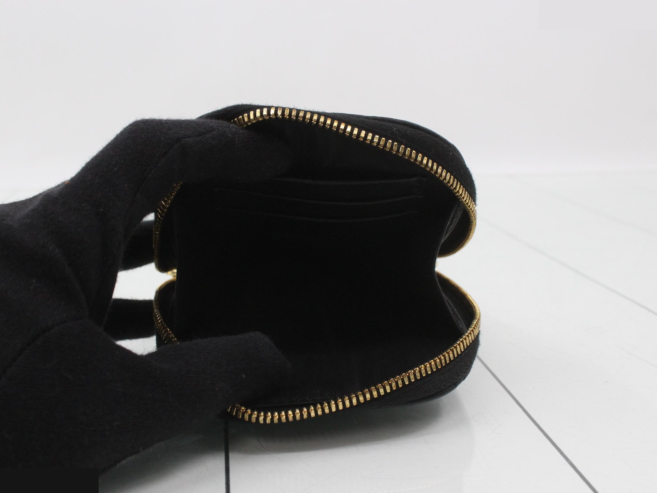 Lady Dior Cannage Phone Holder, Black — view 4