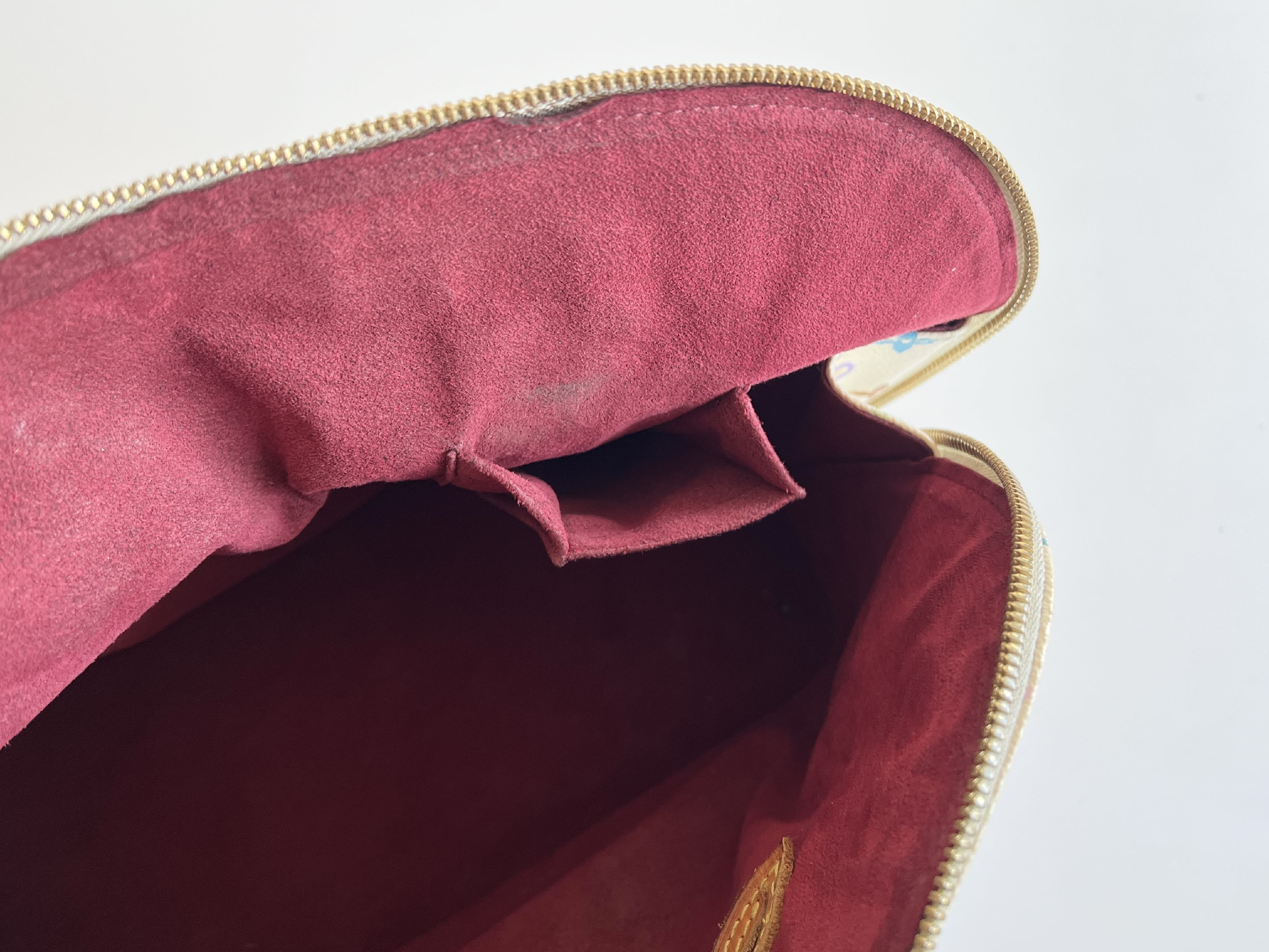 Monogram Alma Blanc Multicolor Leather Handbag — view 8