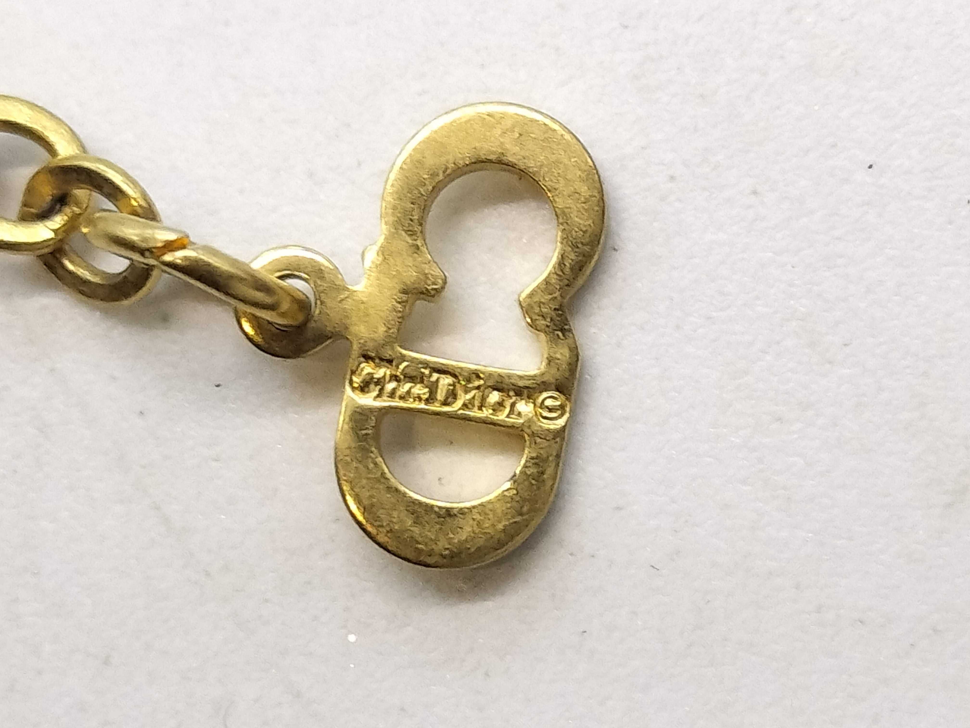 logo necklace, gold color necklace — view 5