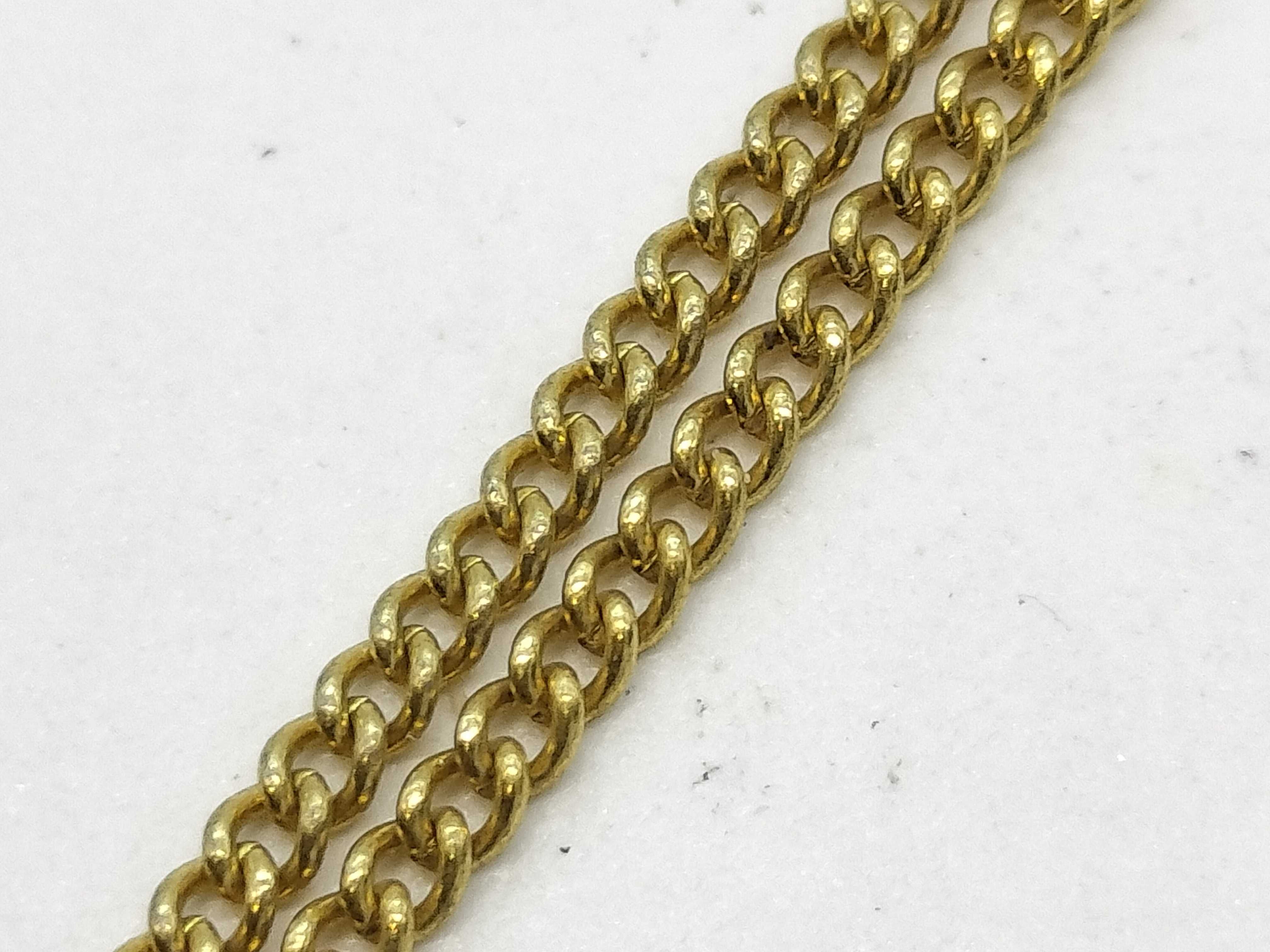 logo necklace, gold color necklace — view 7