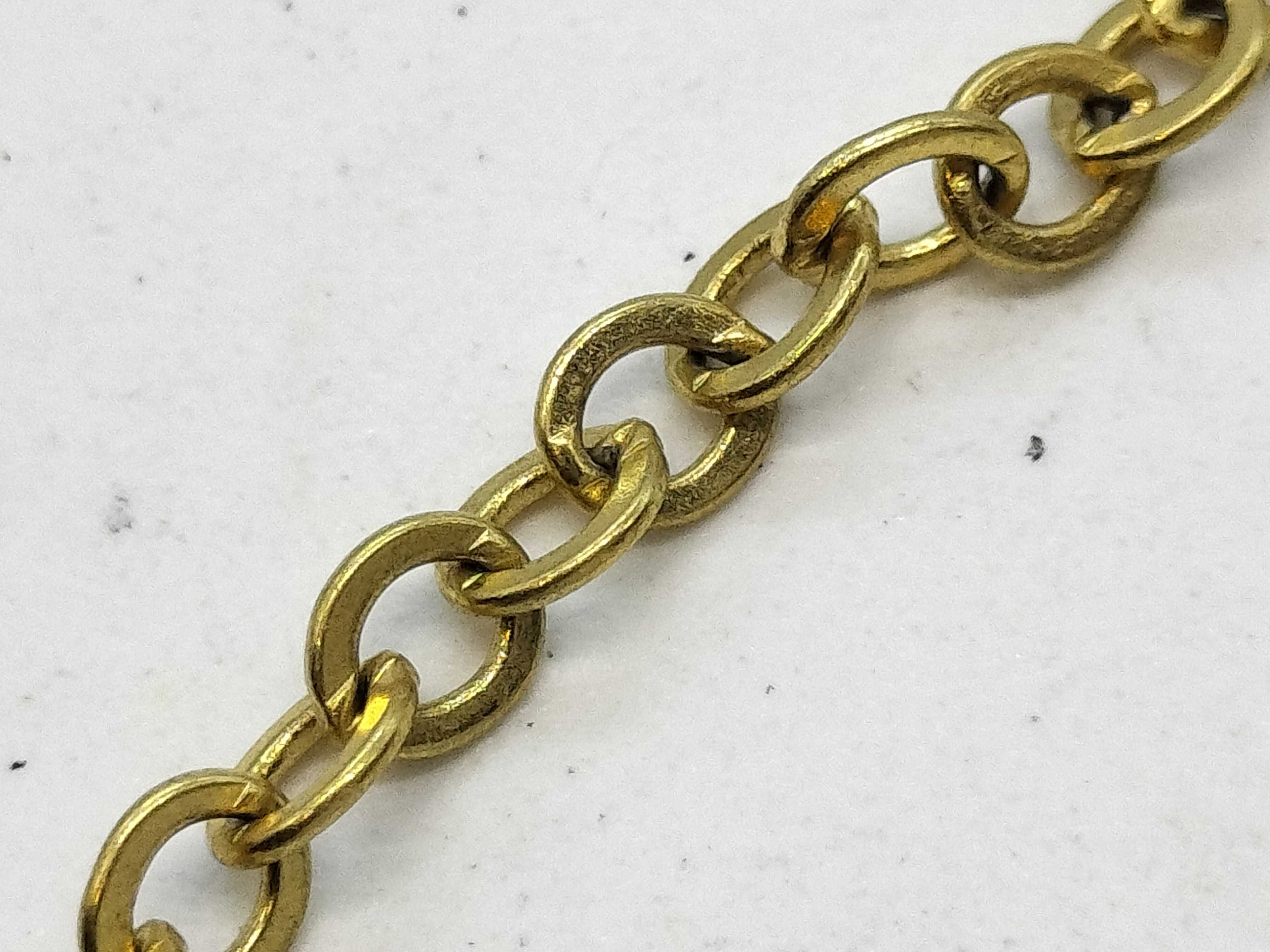 logo necklace, gold color necklace — view 8