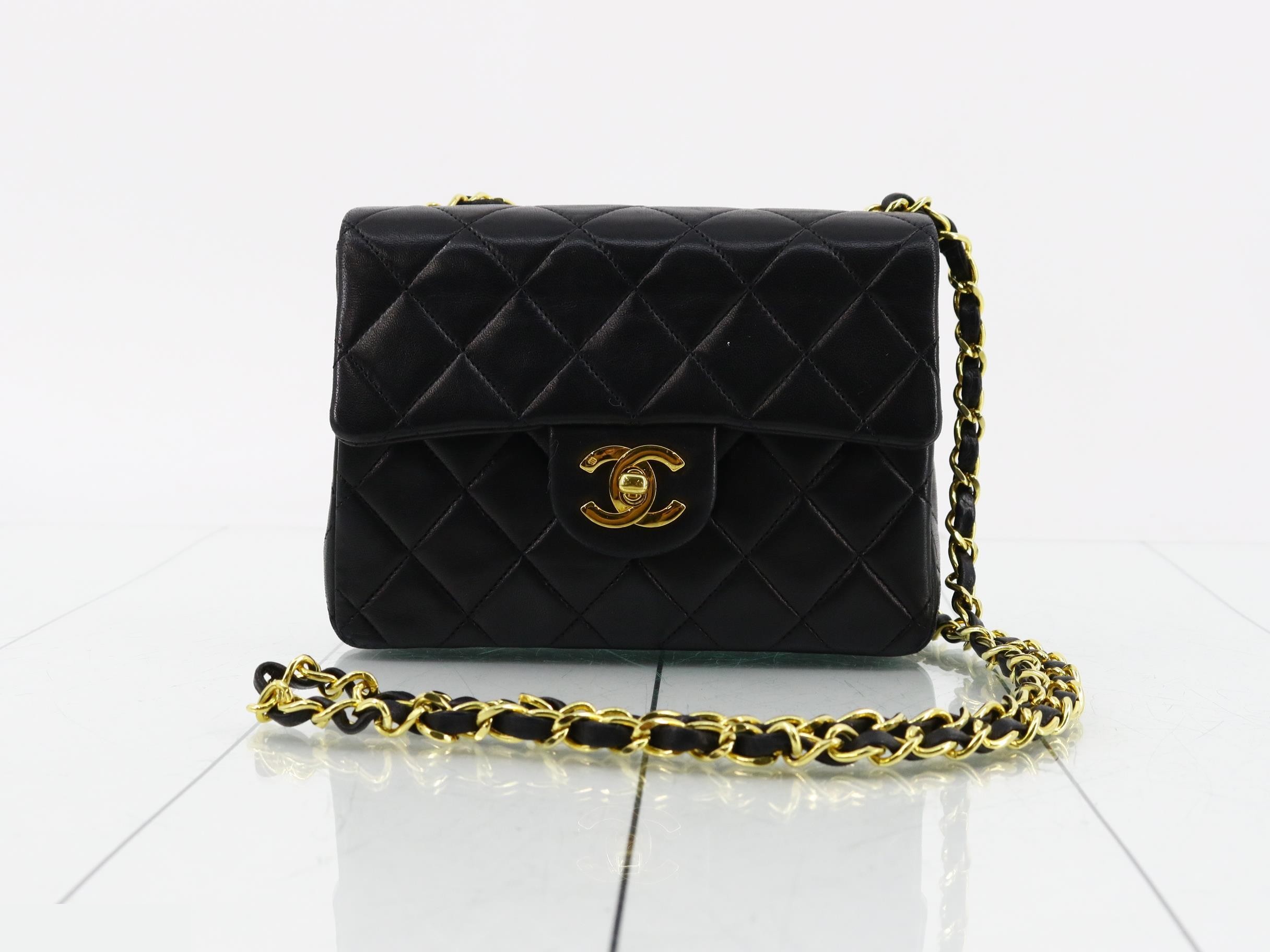 Mini Matelassé Lambskin Chain Shoulder Bag, Series 1