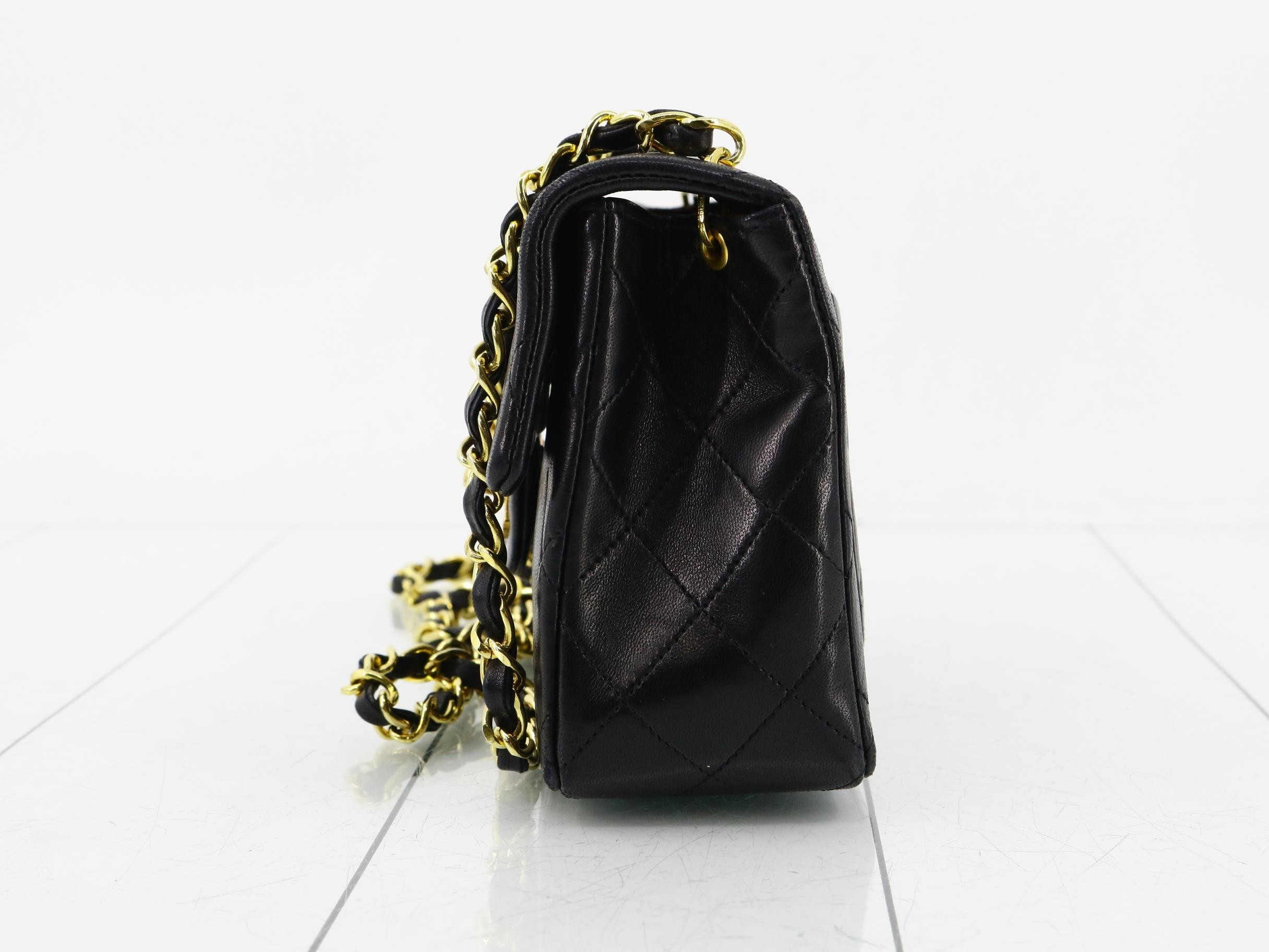 Mini Matelassé Lambskin Chain Shoulder Bag, Series 1 — view 3