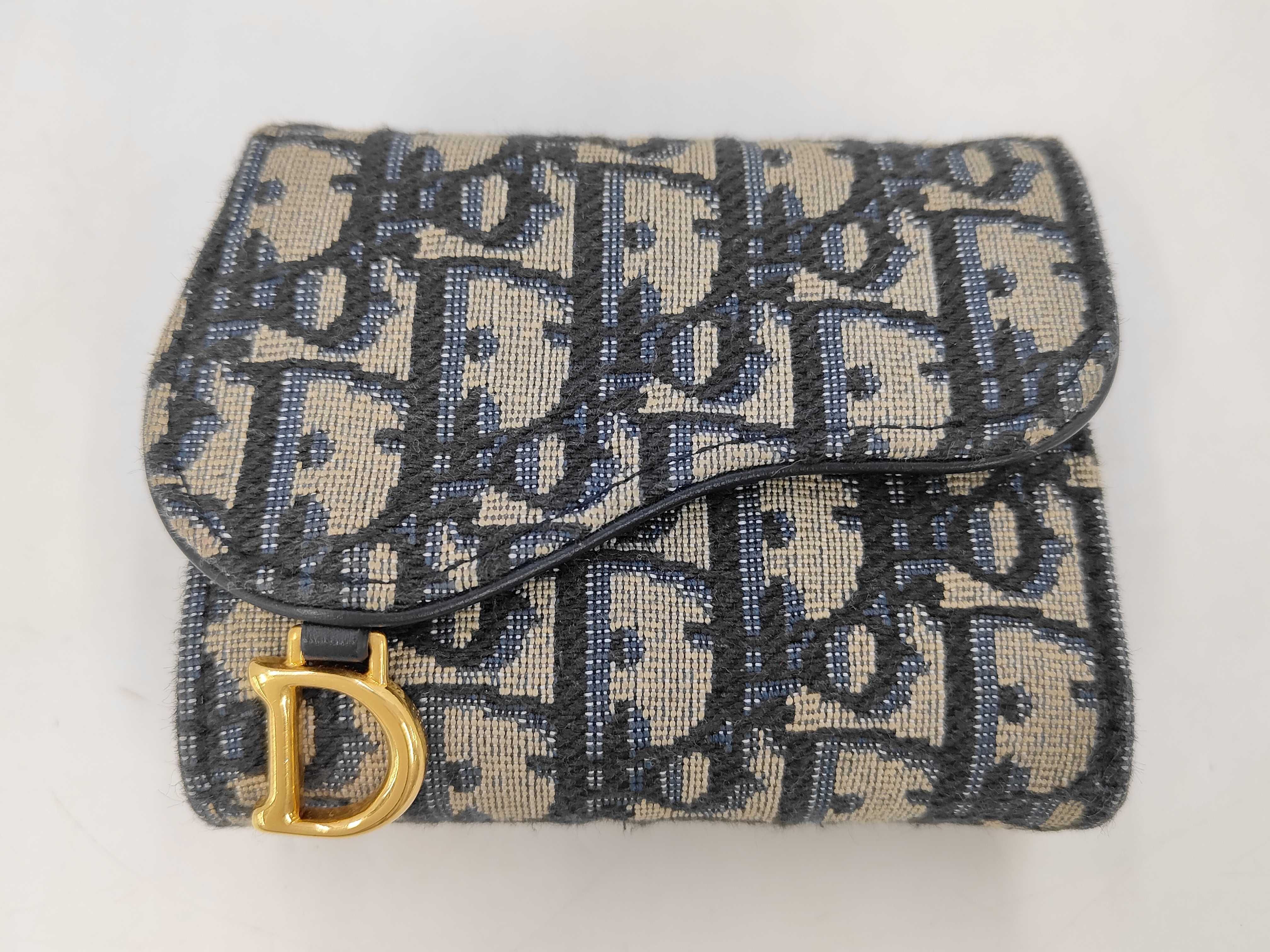 Trotter Dior 2026 Current Model Brand New Unused Women's "Saddle" Lotus Wallet Goatskin 47MA 0244 Wallet