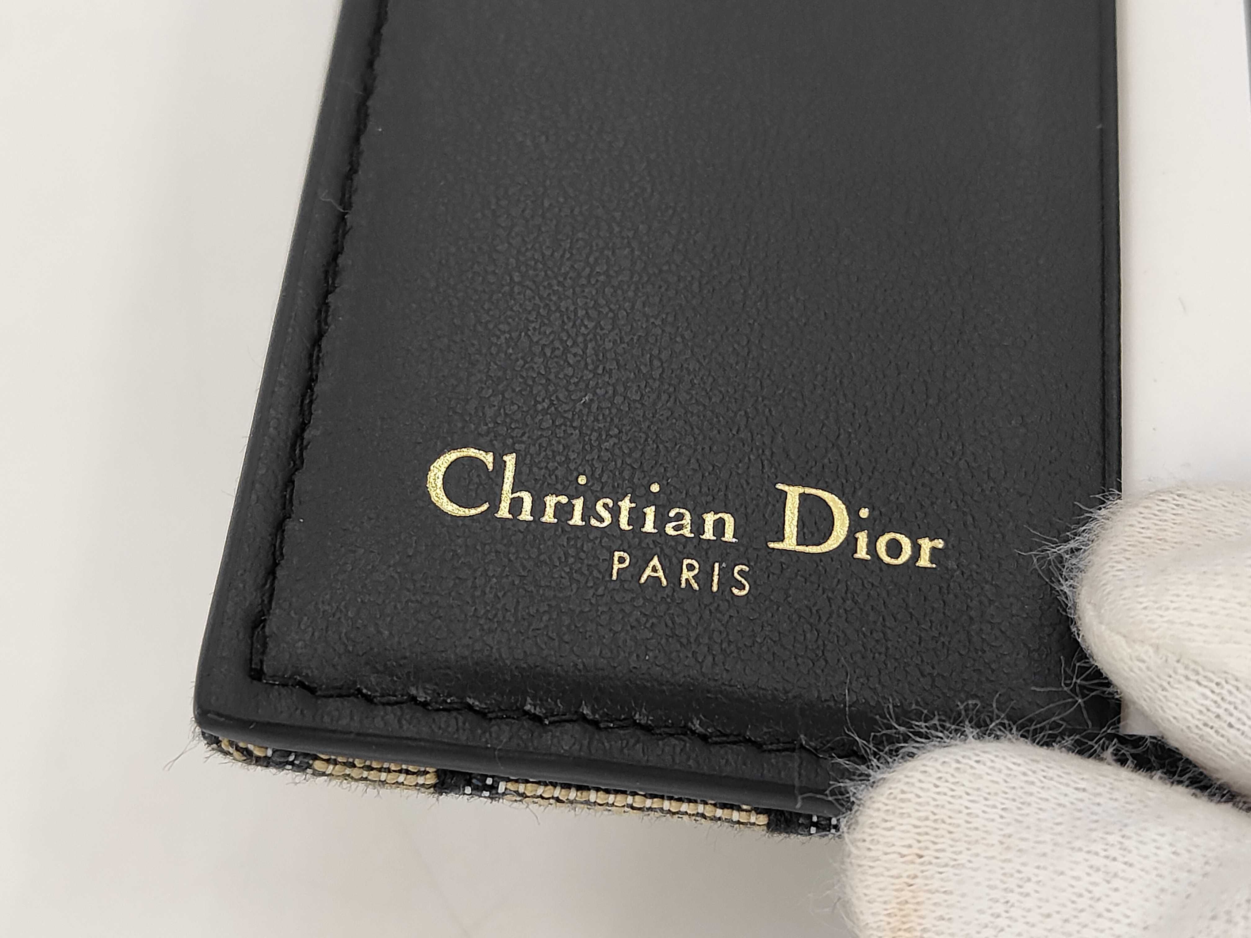 Trotter Dior 2026 Current Model Brand New Unused Women's "Saddle" Lotus Wallet Goatskin 47MA 0244 Wallet — view 9