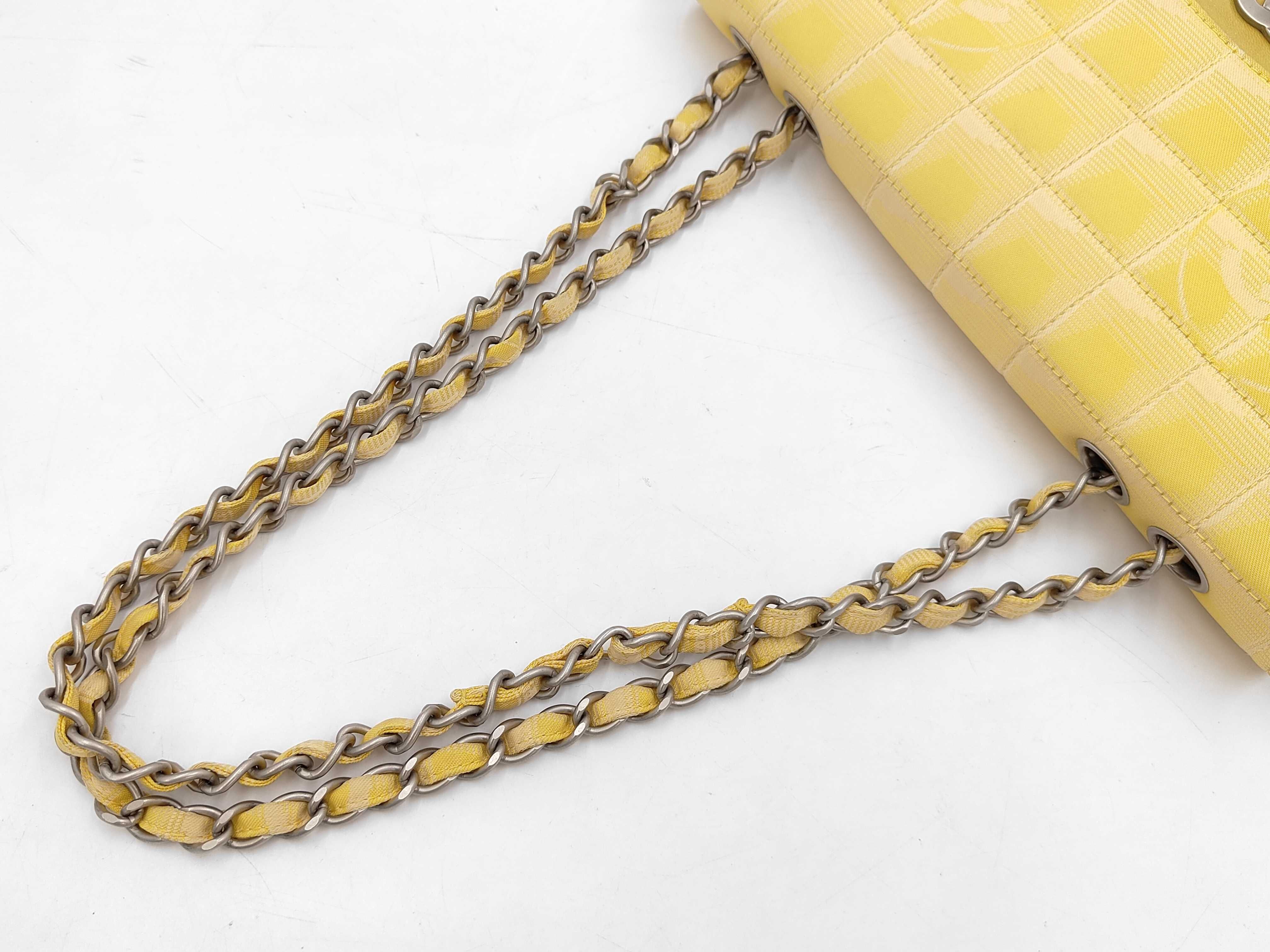 A15285 New Travel 7147045 Yellow Coco Mark Shoulder Bag — view 6