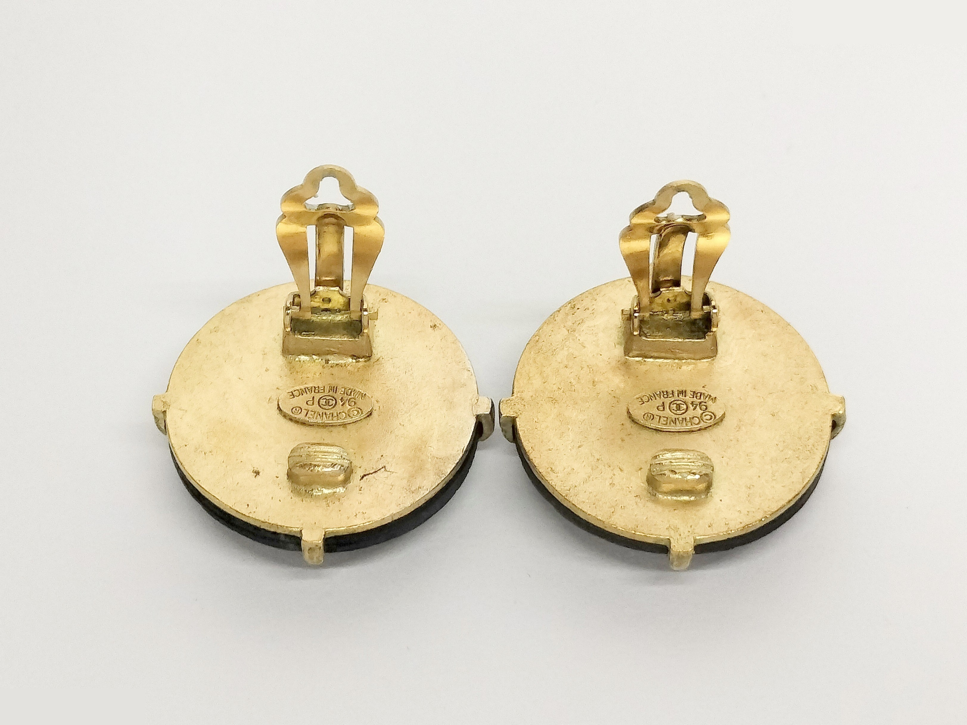Coco Black Gold Earrings — view 2