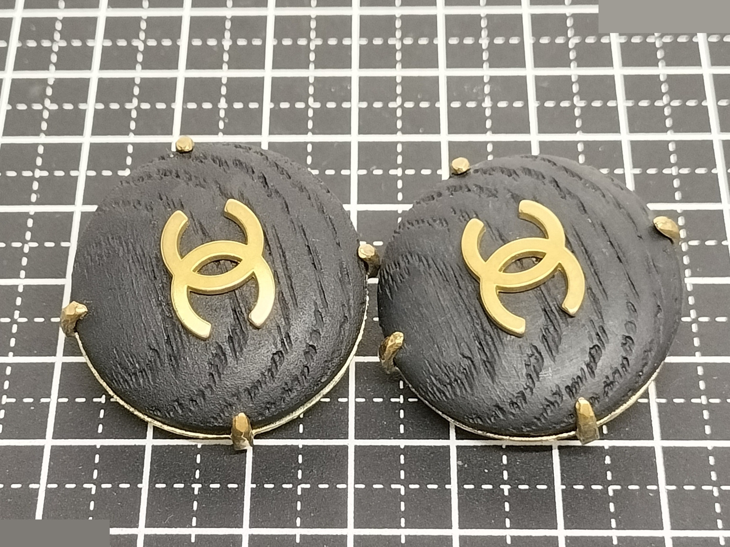 Coco Black Gold Earrings — view 4