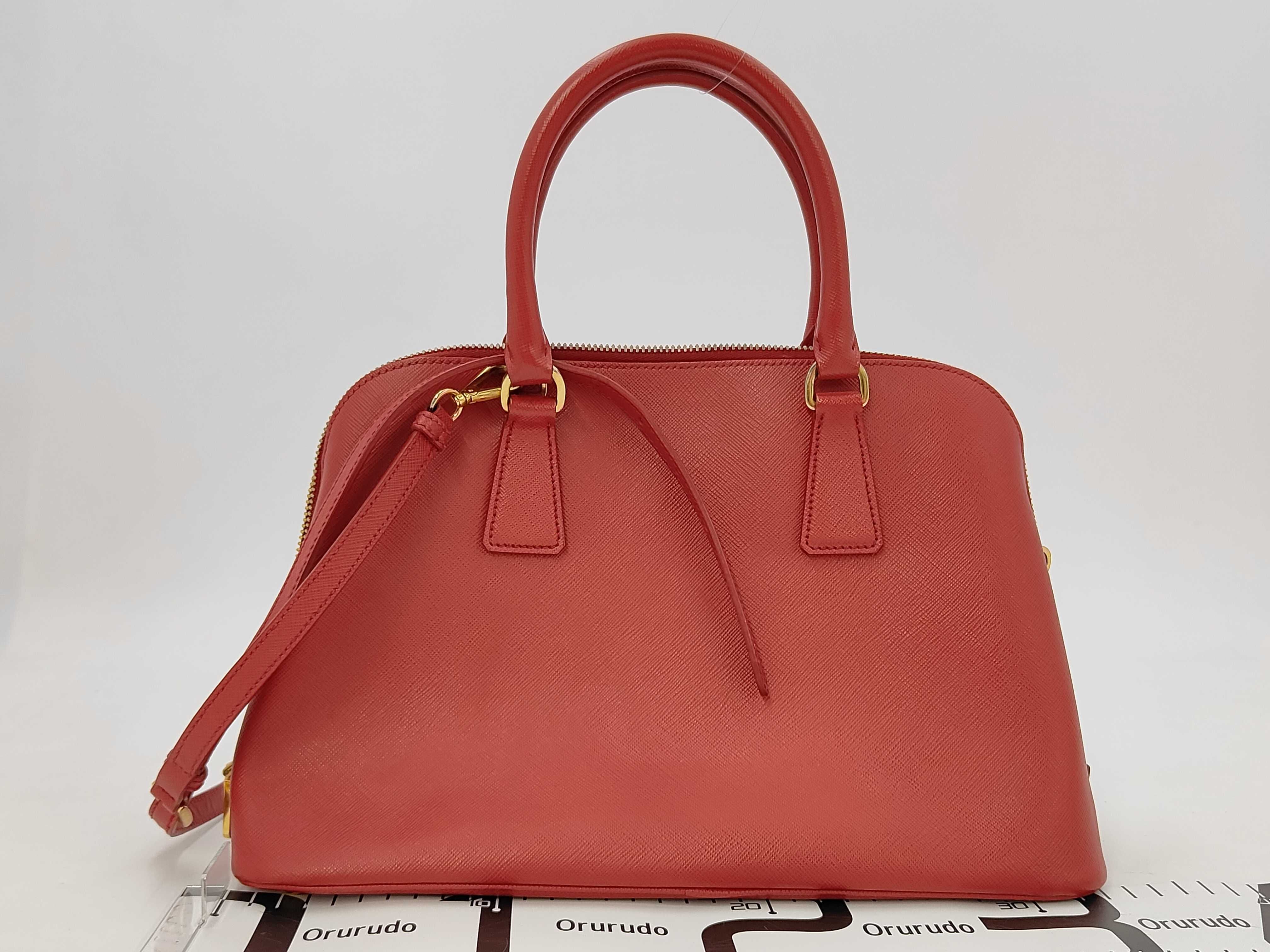 Saffiano Lux Promenade Dome Top Handle Bag (Handbag) — view 2
