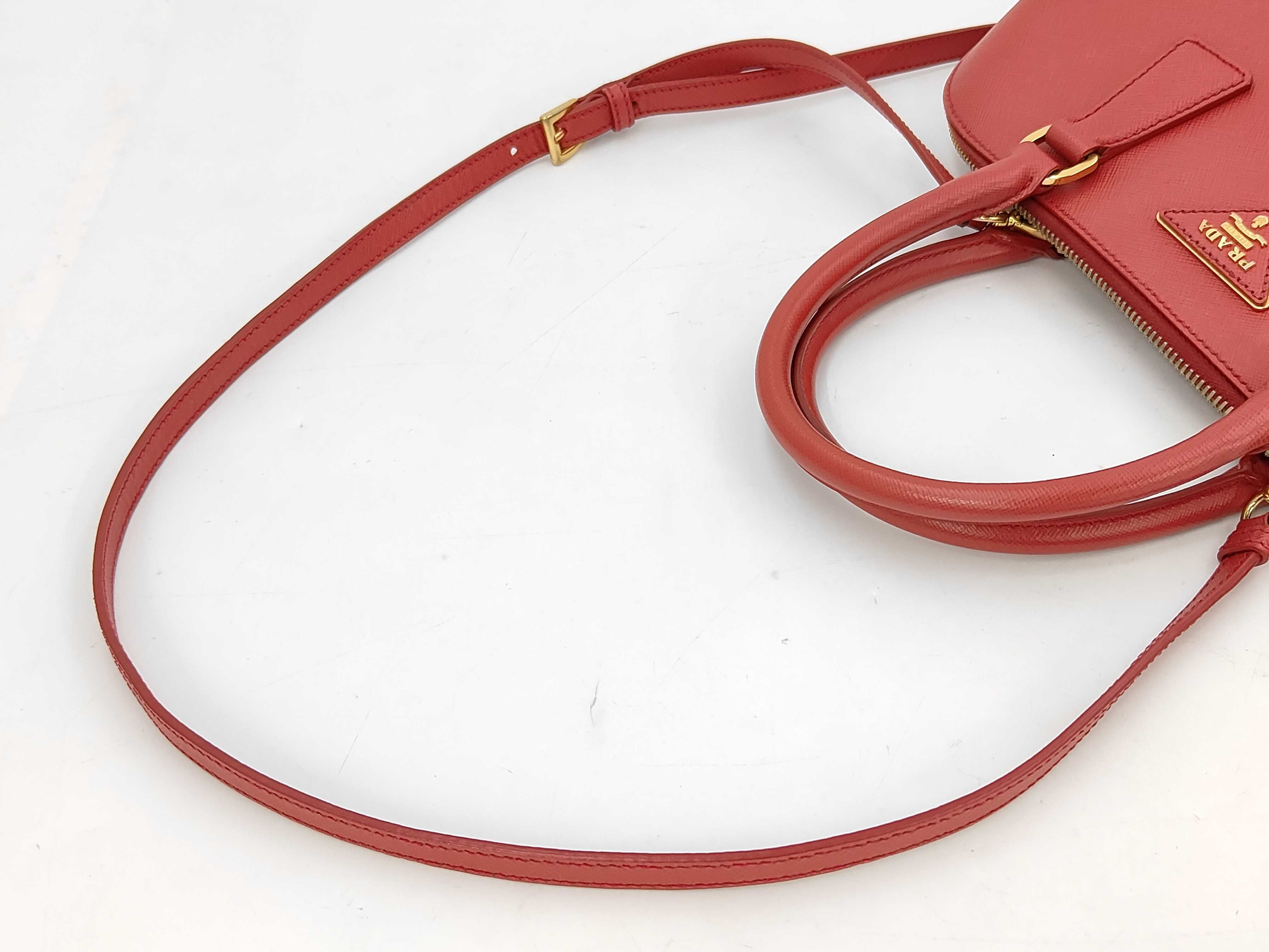 Saffiano Lux Promenade Dome Top Handle Bag (Handbag) — view 5