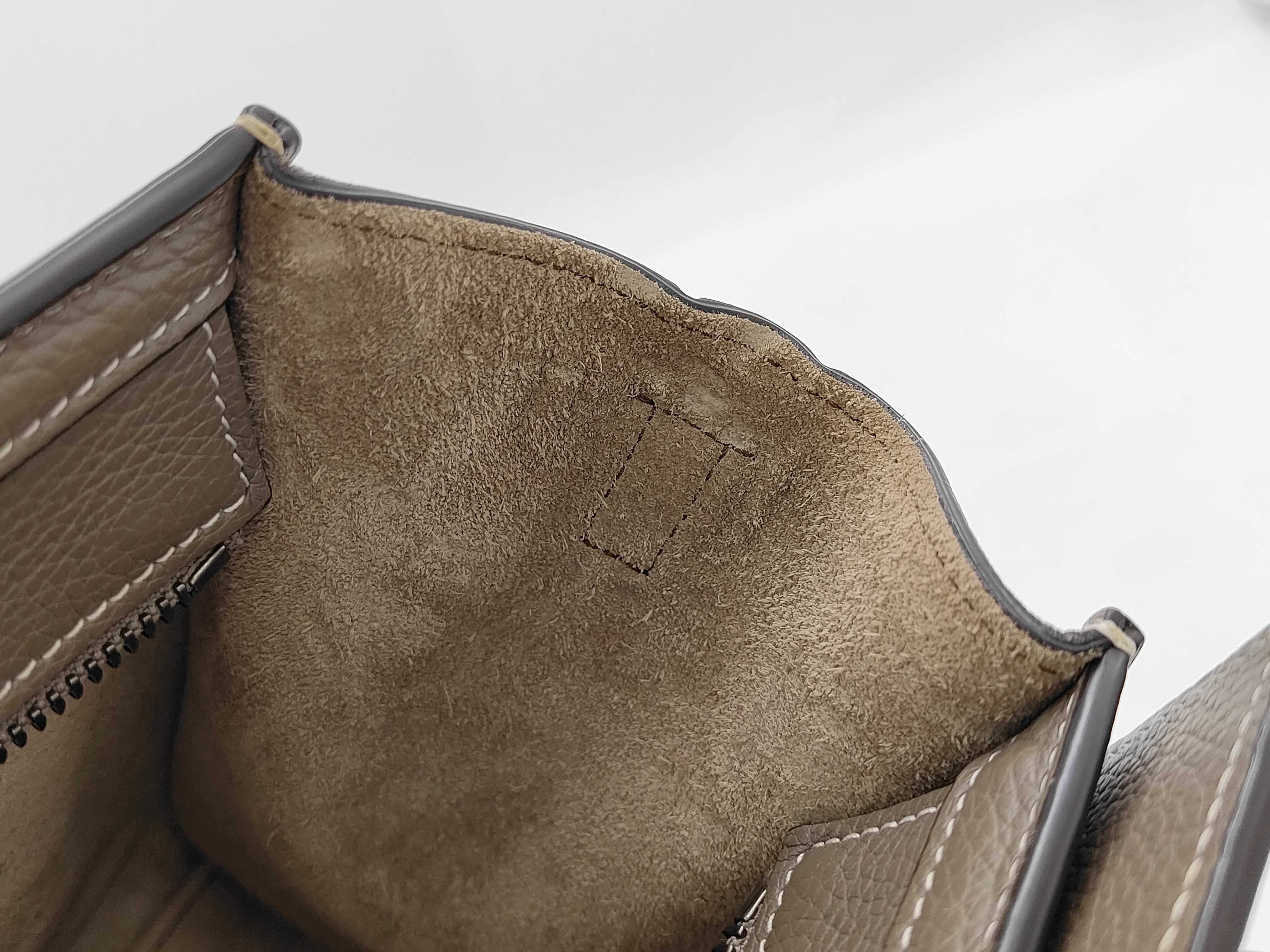 Luggage Nano Shopper Leather Greige 2-Way Handbag — view 11