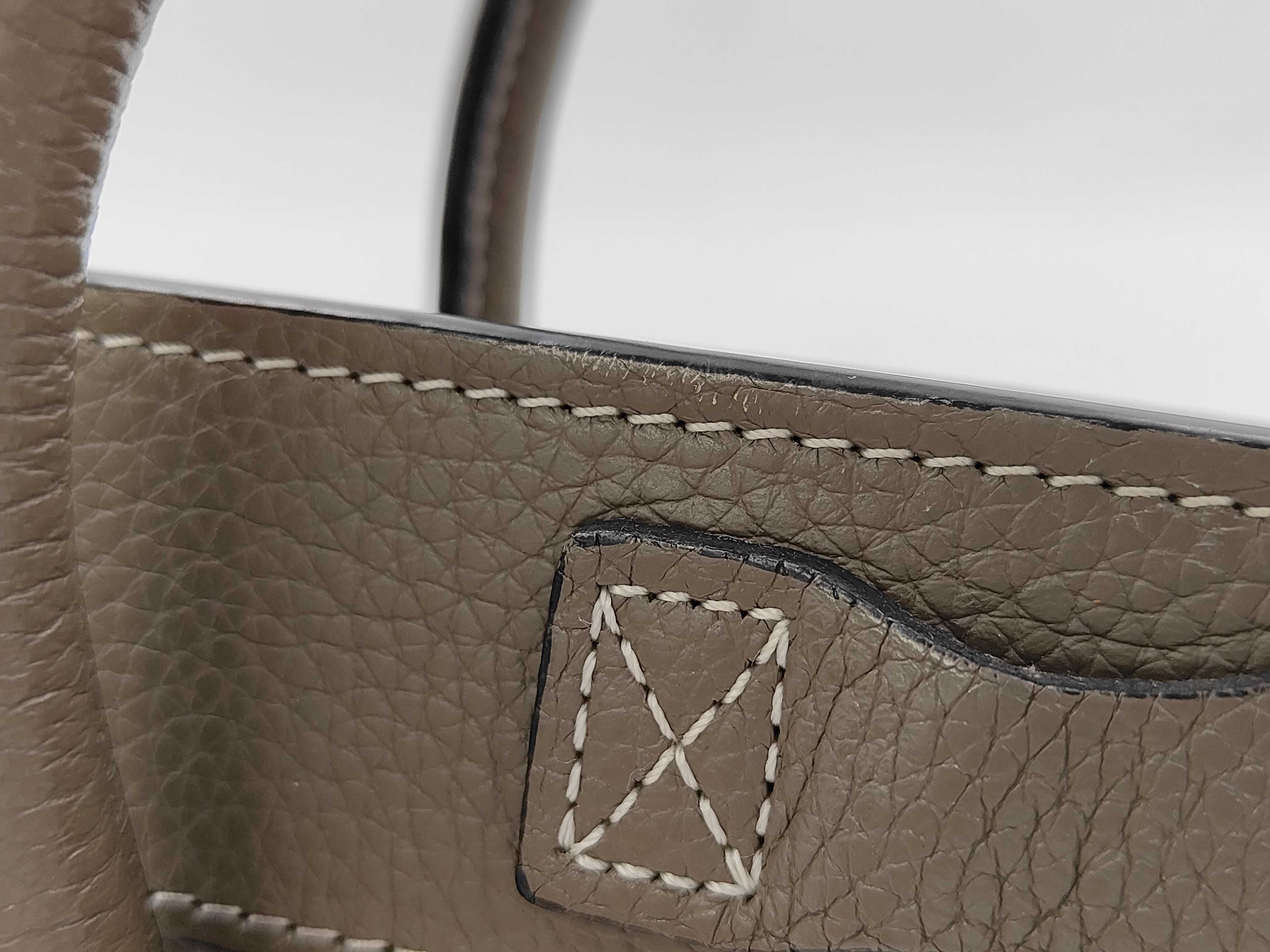 Luggage Nano Shopper Leather Greige 2-Way Handbag — view 12