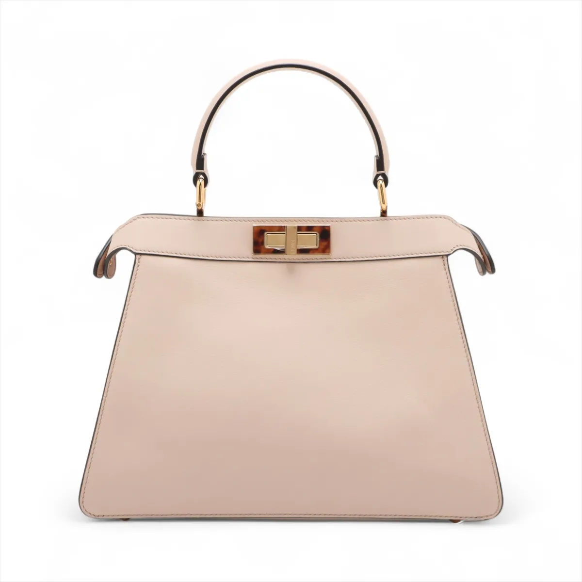 Peekaboo I.U Medium Leather 2-Way Handbag, Beige, 8BN321 — view 2